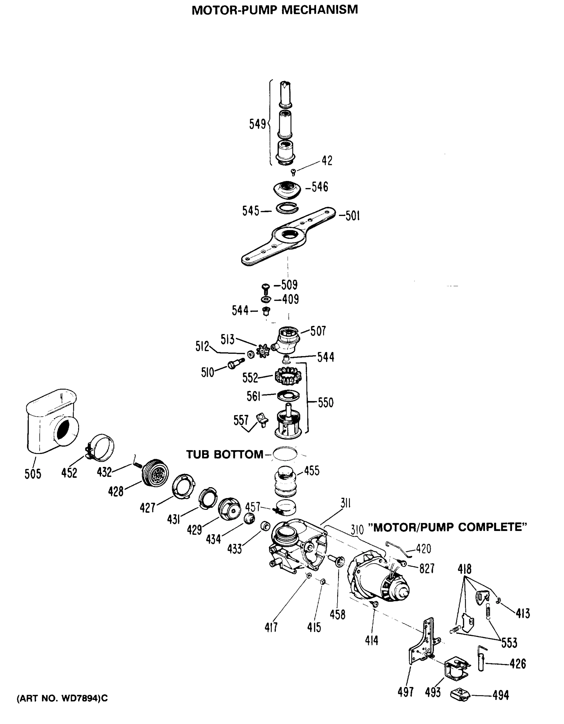 MOTOR-PUMP MECHANISM
