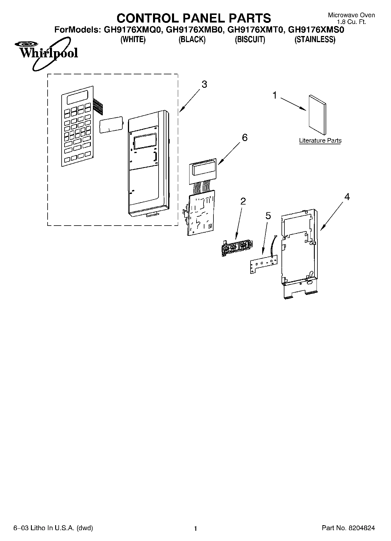 01 - CONTROL PANEL PARTS