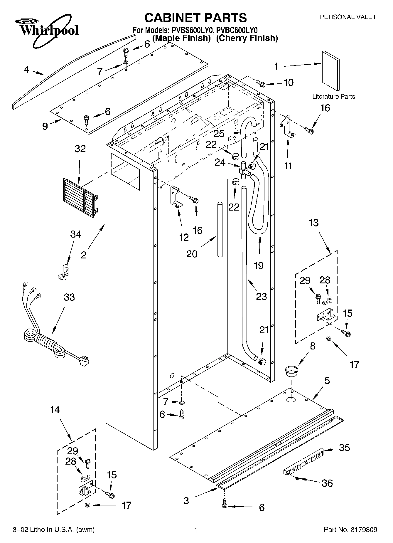 01 - CABINET, LITERATURE