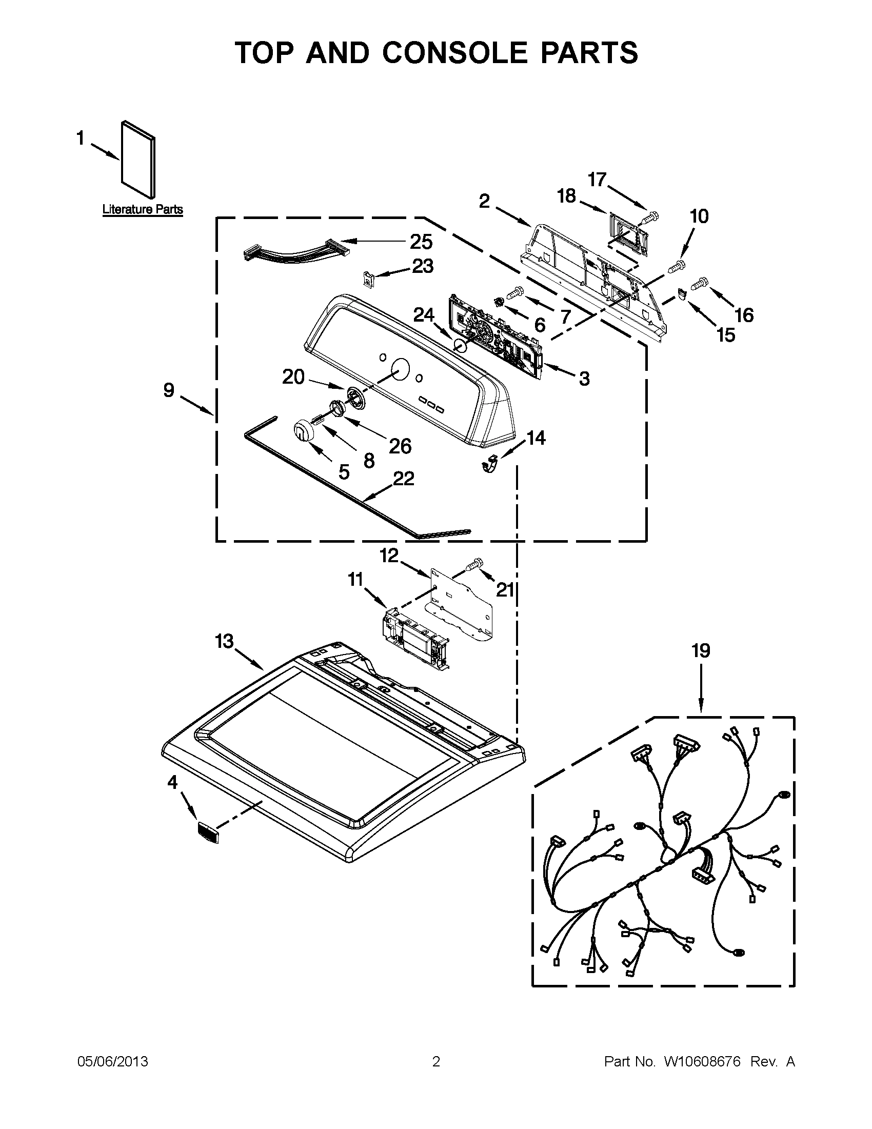 01 - TOP AND CONSOLE PARTS