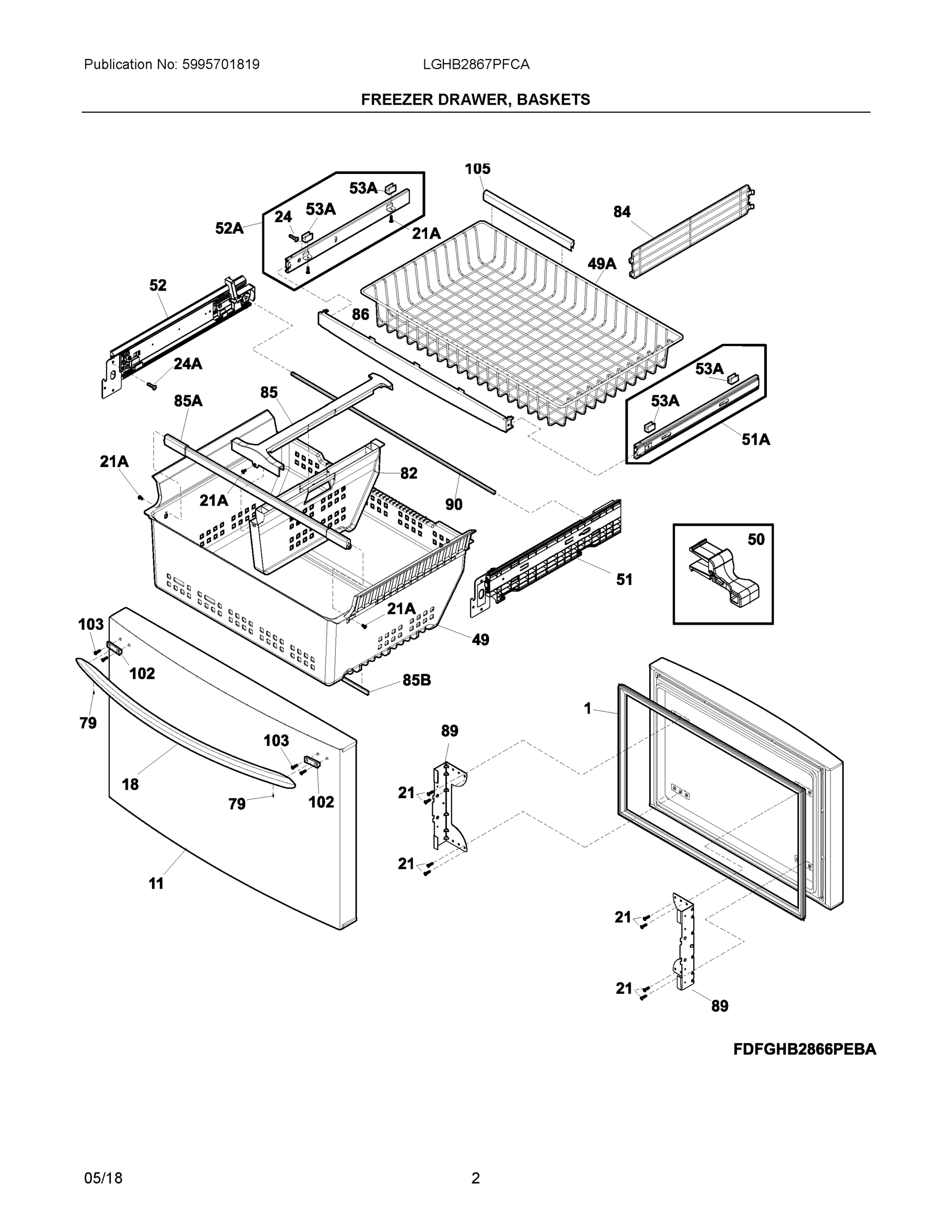 02 - FREEZER DRAWER, BASKETS