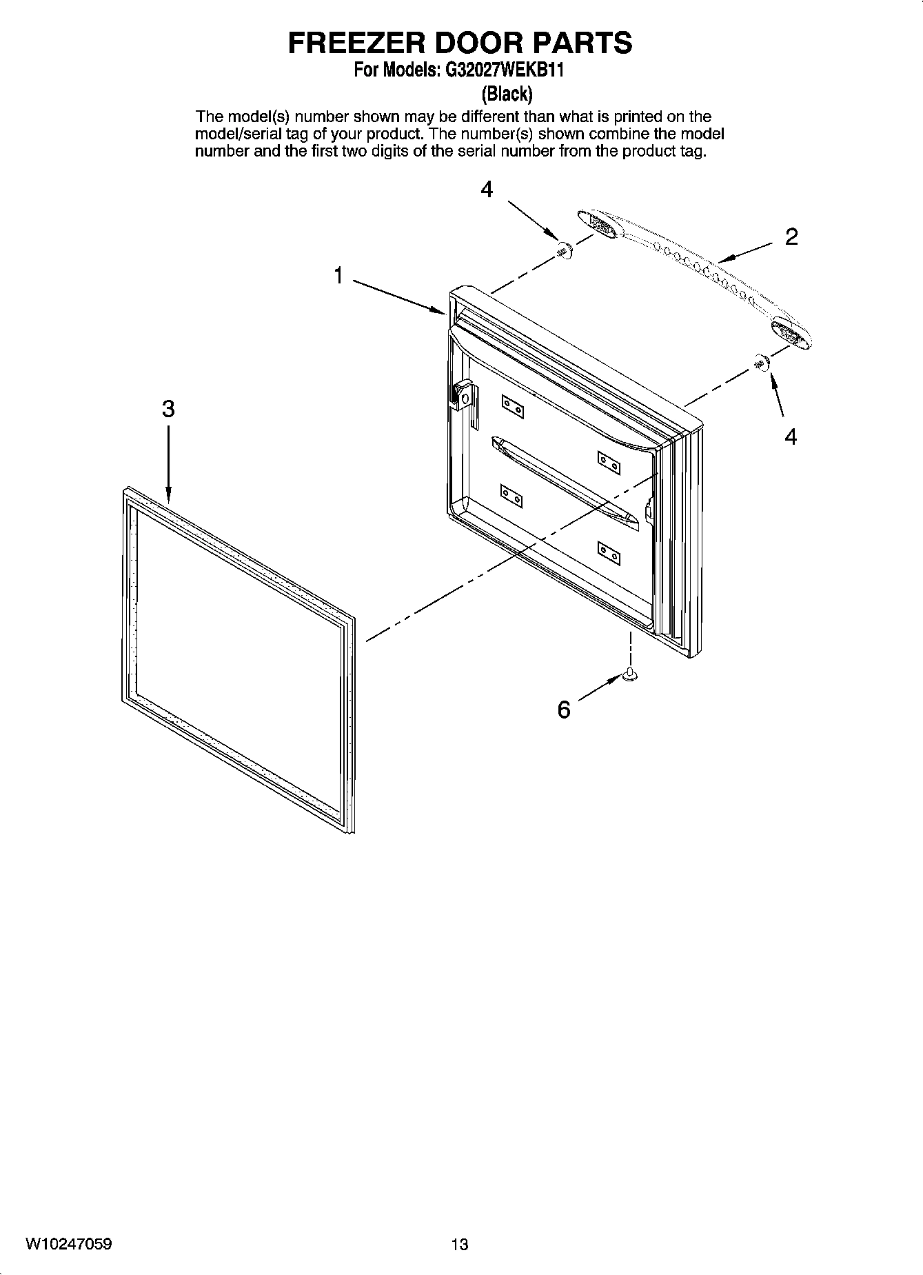 07 - FREEZER DOOR PARTS