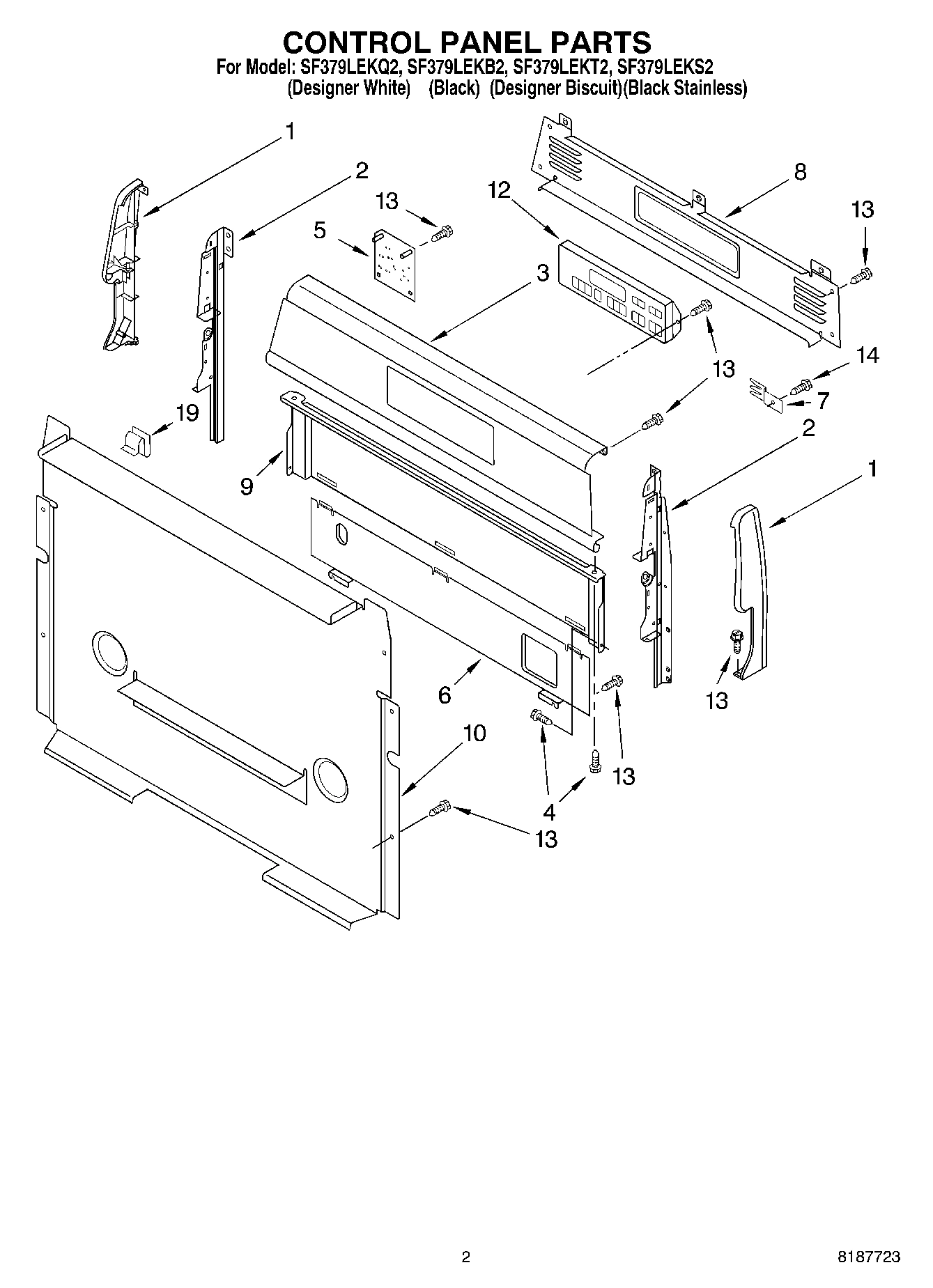 02 - CONTROL PANEL PARTS