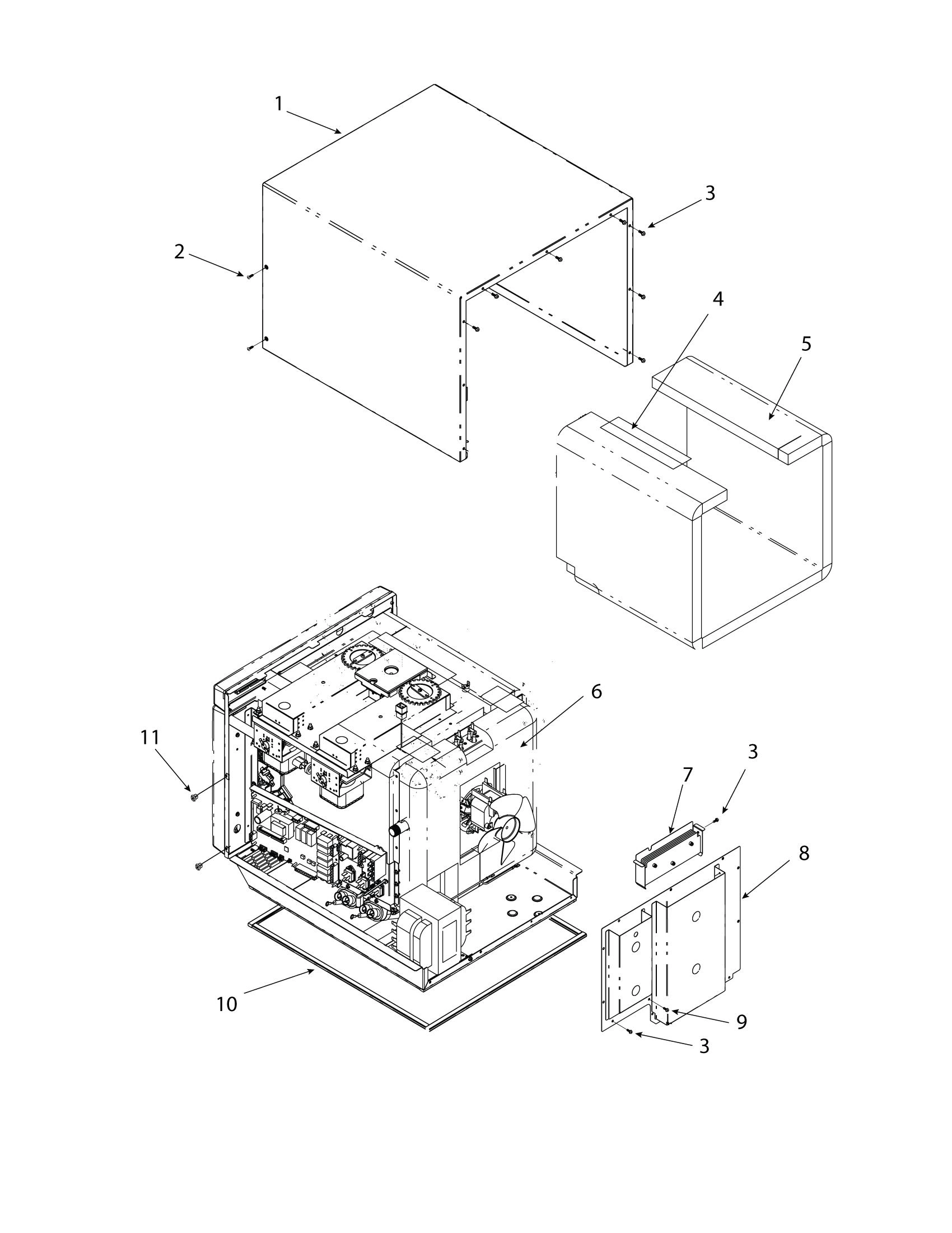OUTERCASE / REAR PANEL / INSULATION