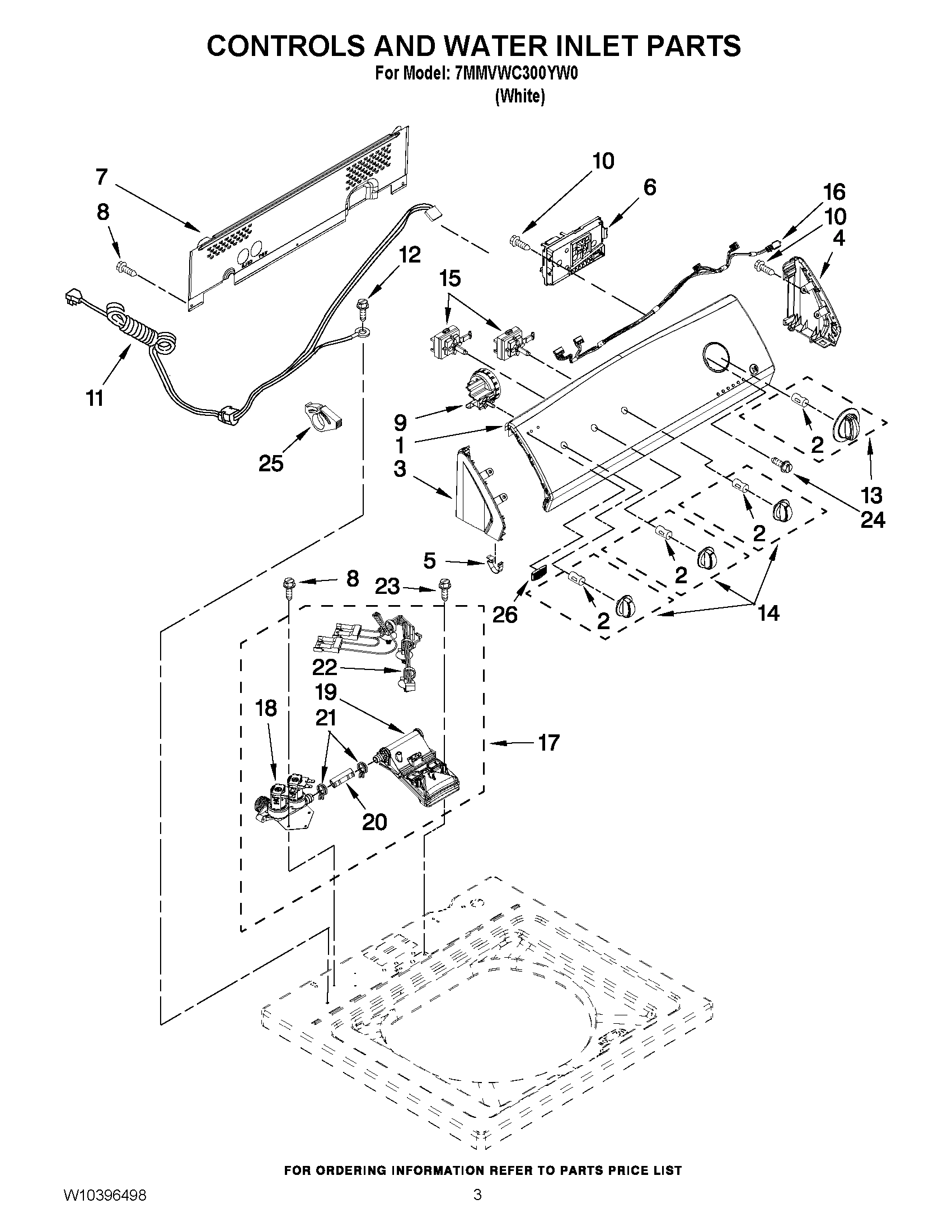 02 - CONTROLS AND WATER INLET PARTS