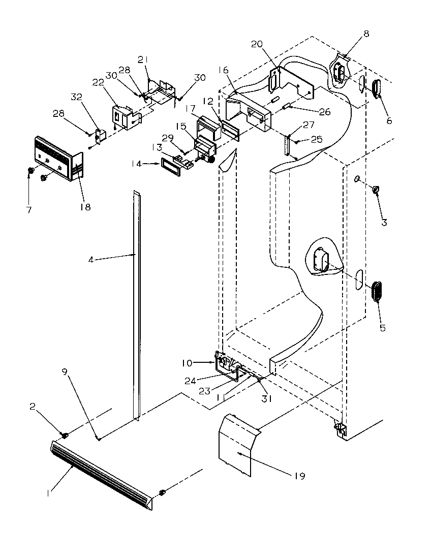 15 - REF/FZ CONTROLS AND CABINET PARTS