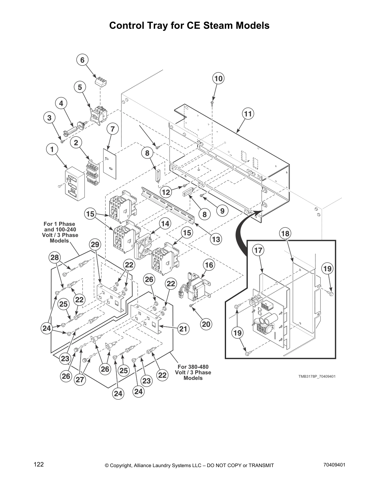 Control Tray for CE Steam Models