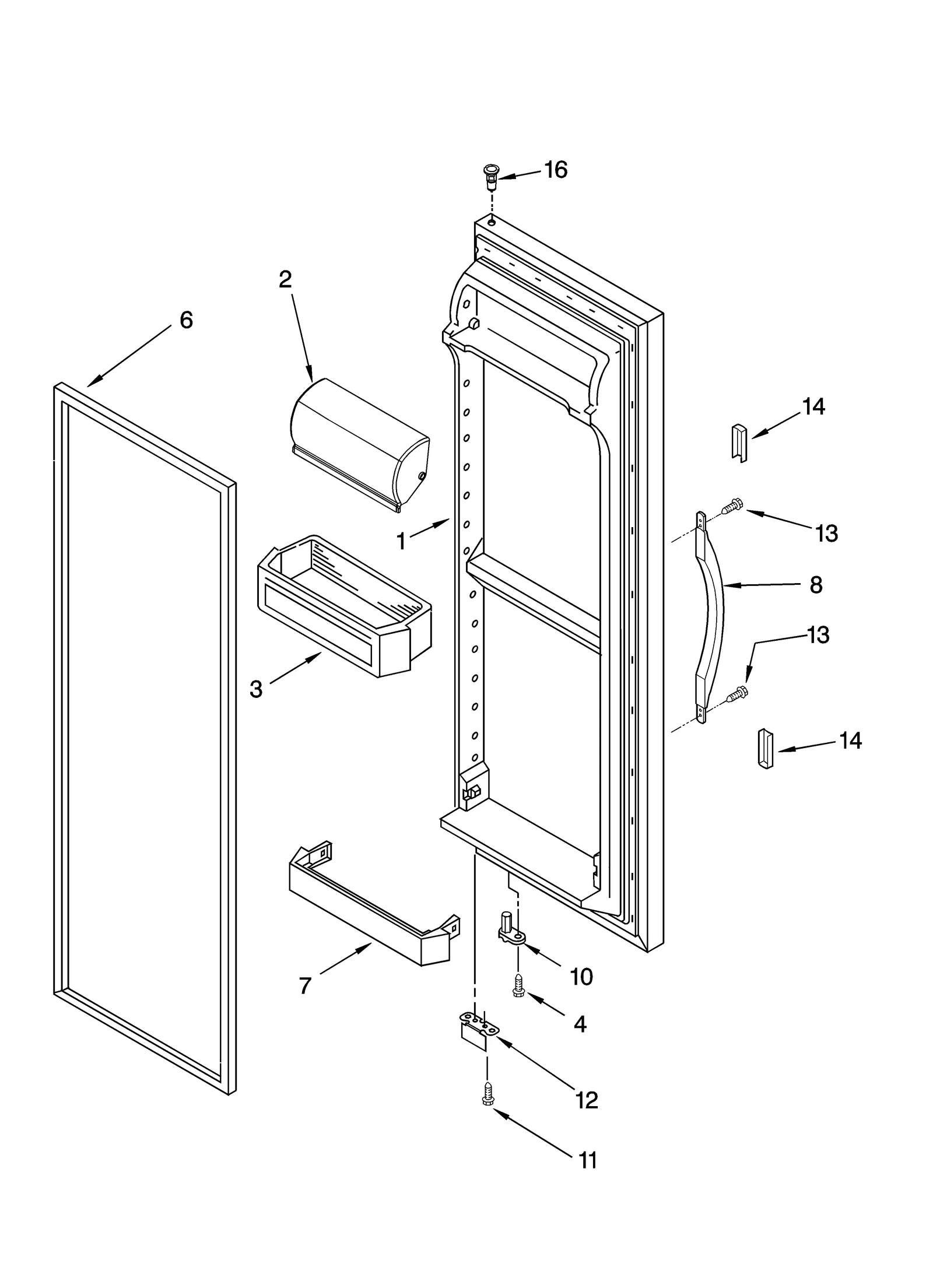 REFRIGERATOR DOOR PARTS