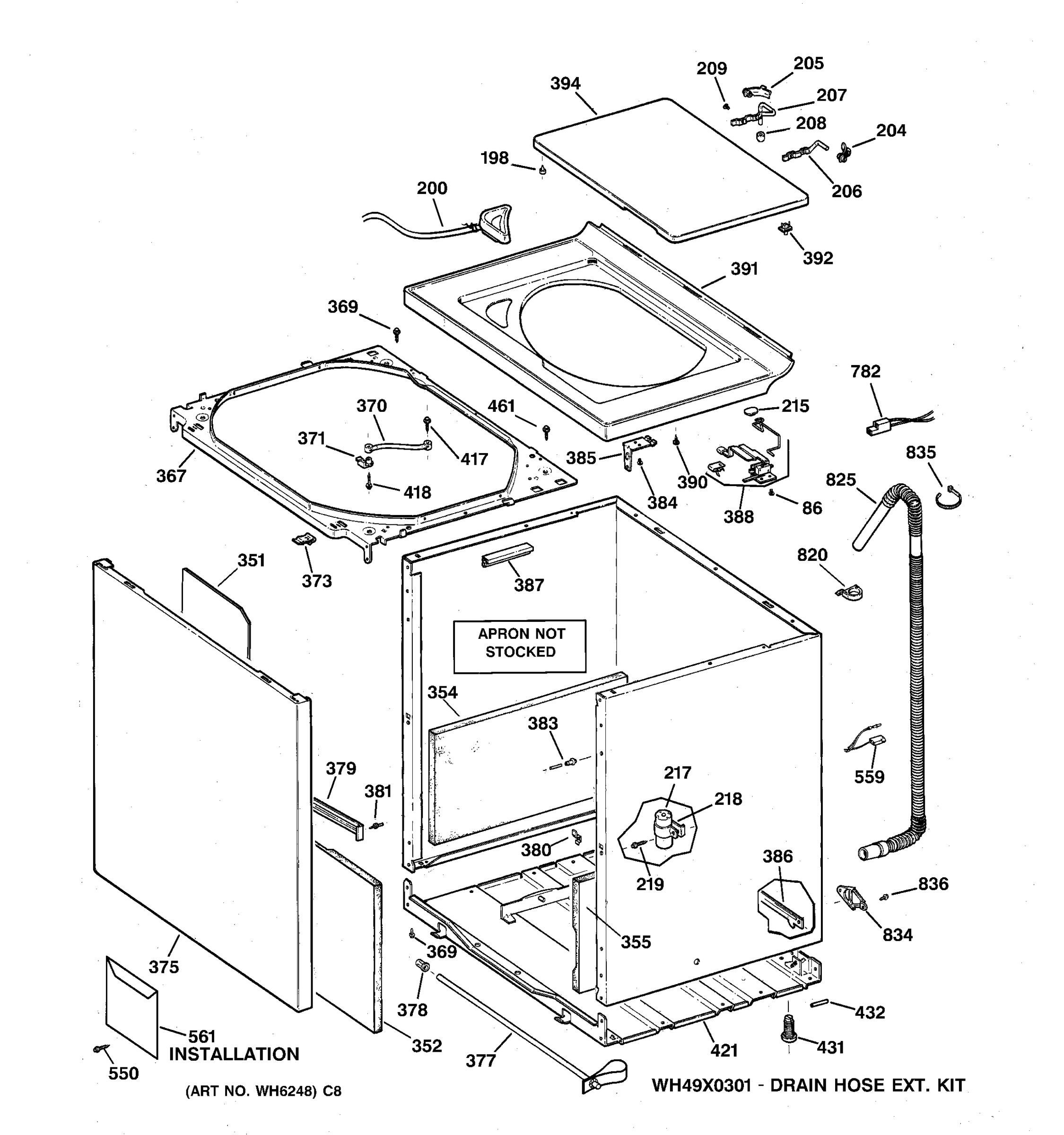 CABINET, COVER & FRONT PANEL