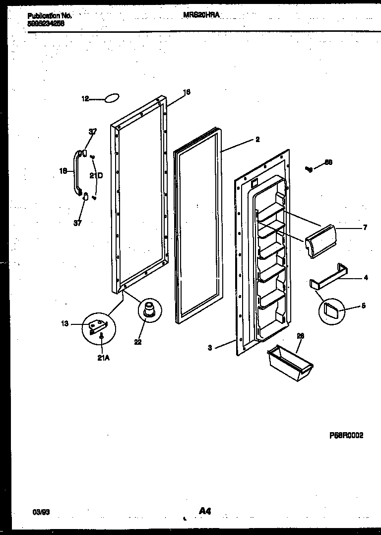 03 - REFRIGERATOR DOOR PARTS