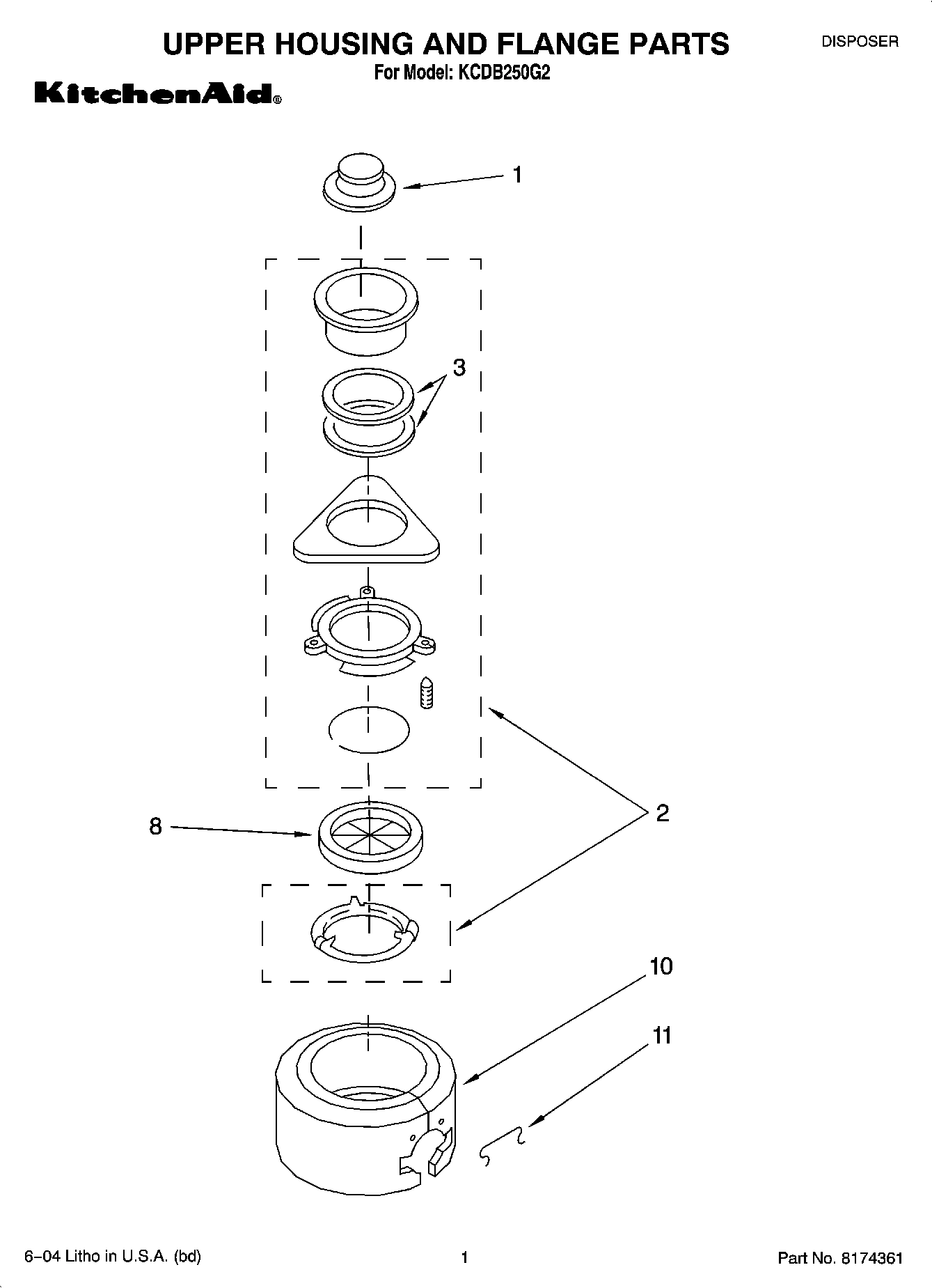 01 - UPPER HOUSING AND FLANGE PARTS