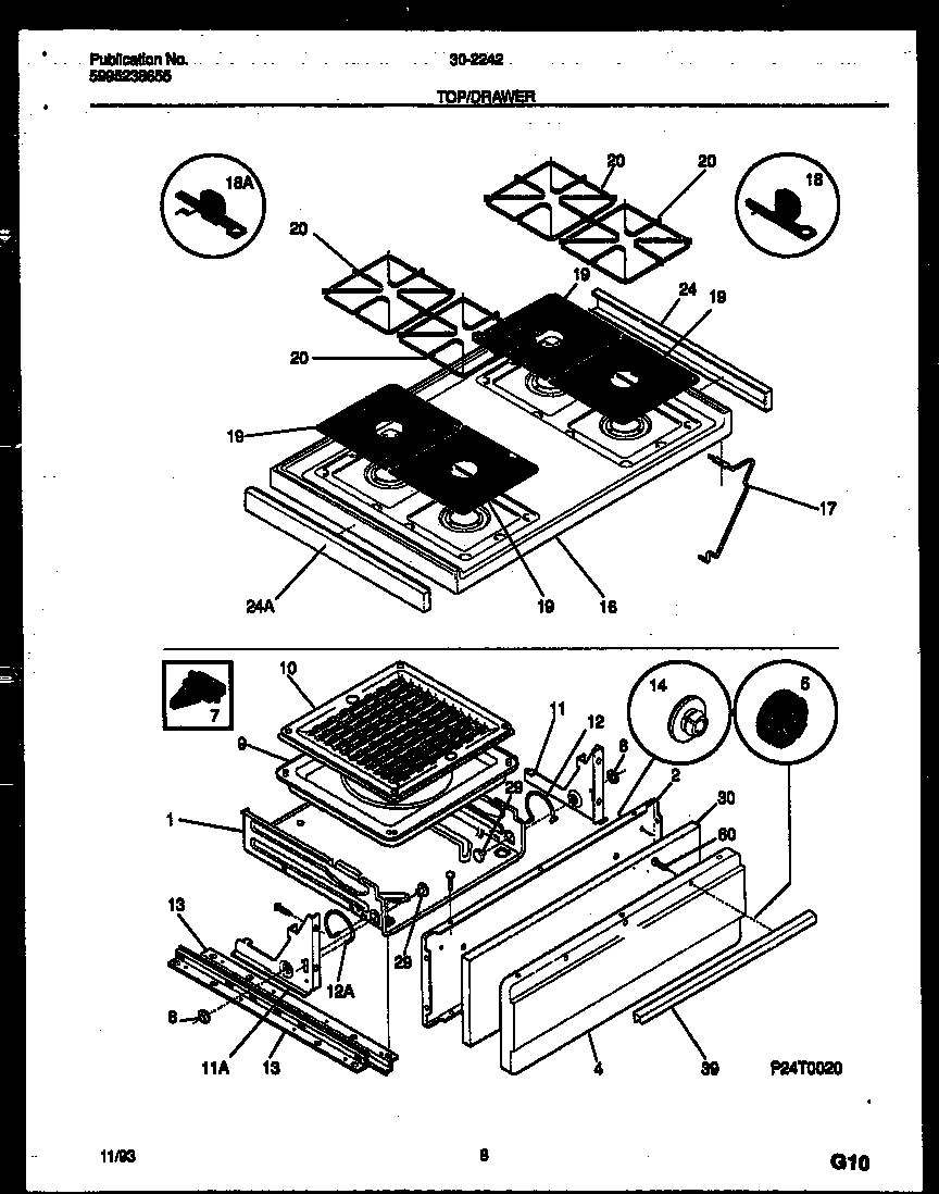 05 - COOKTOP AND BROILER DRAWER PARTS