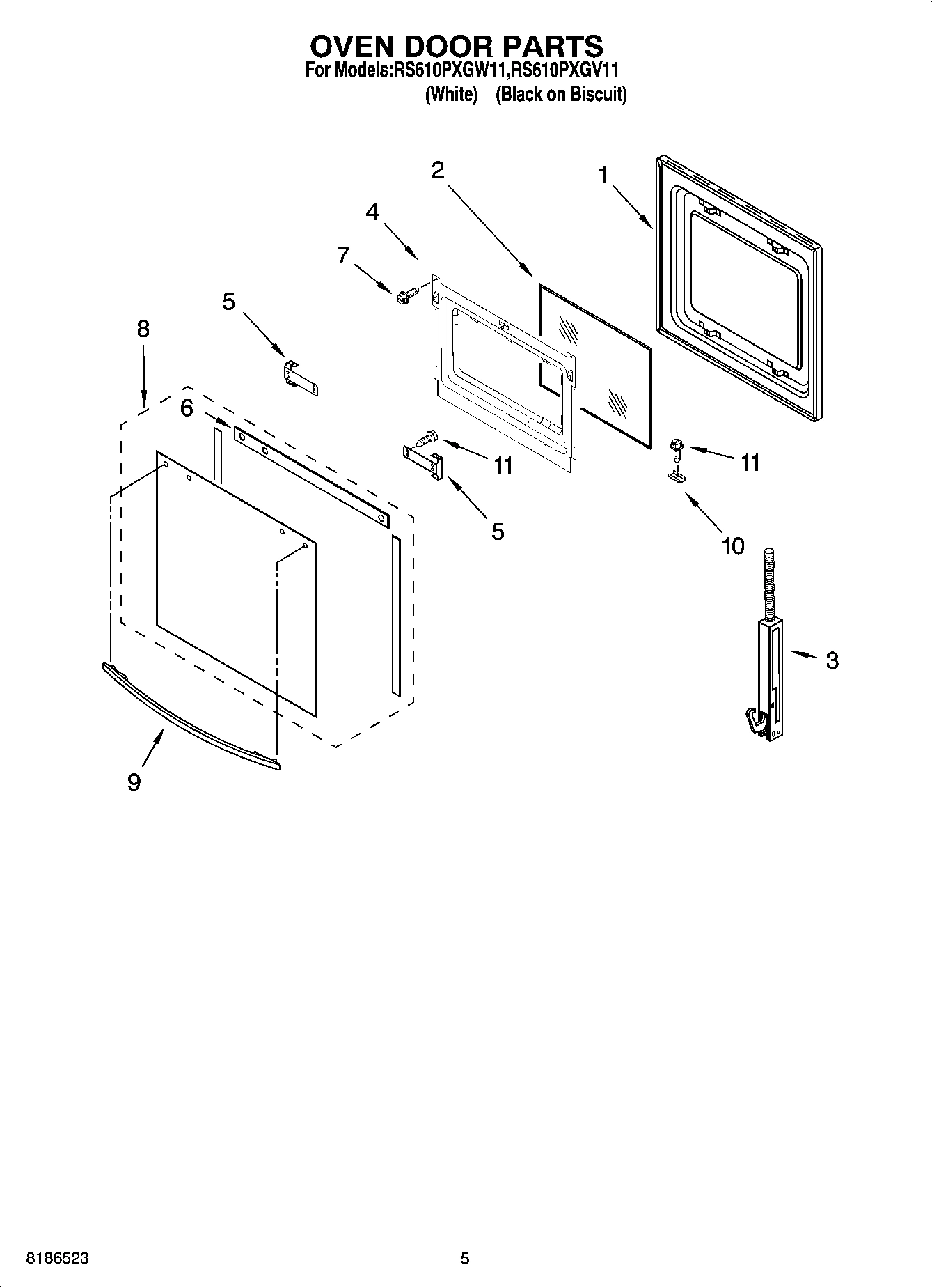 04 - OVEN DOOR PARTS