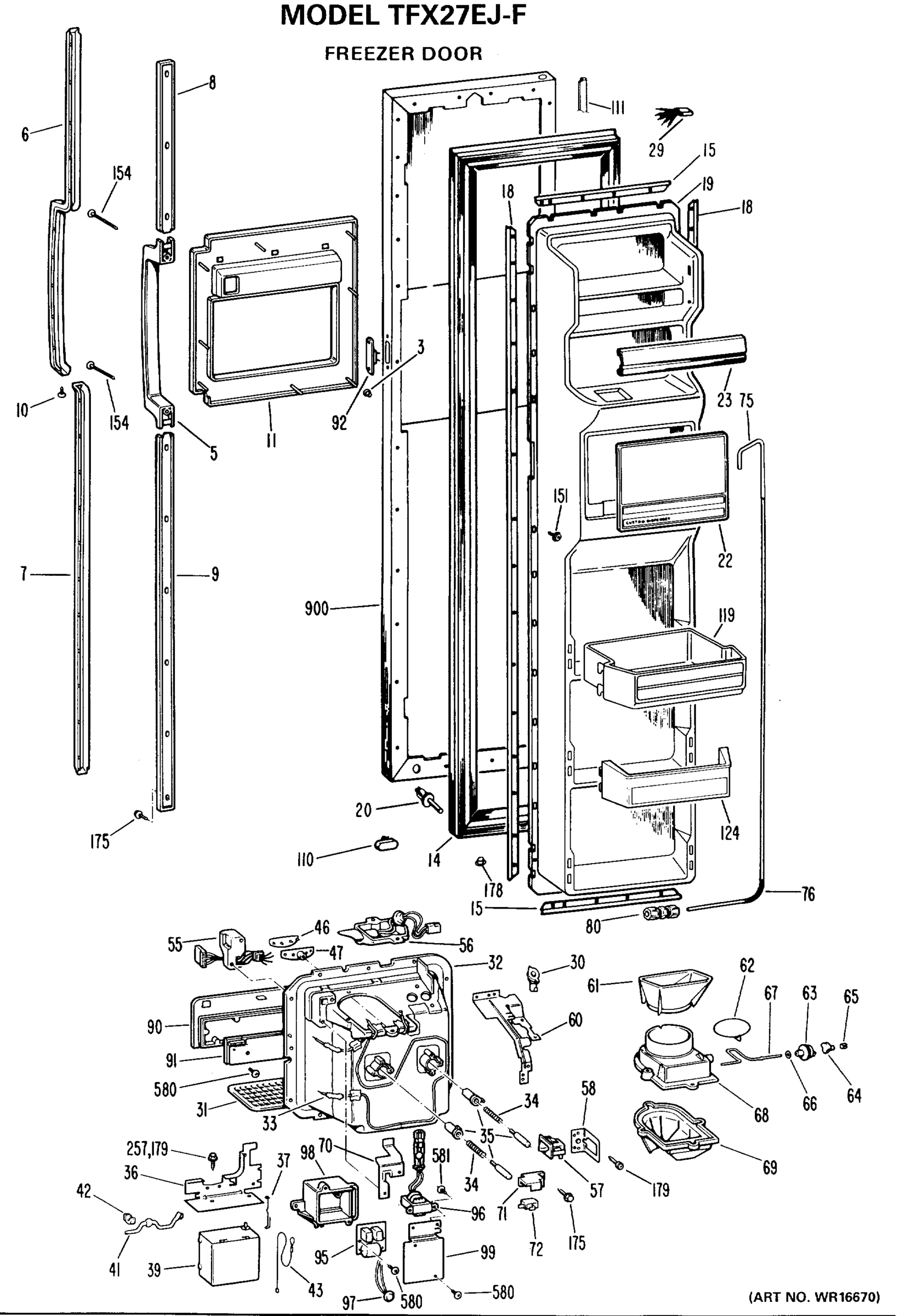 FREEZER DOOR