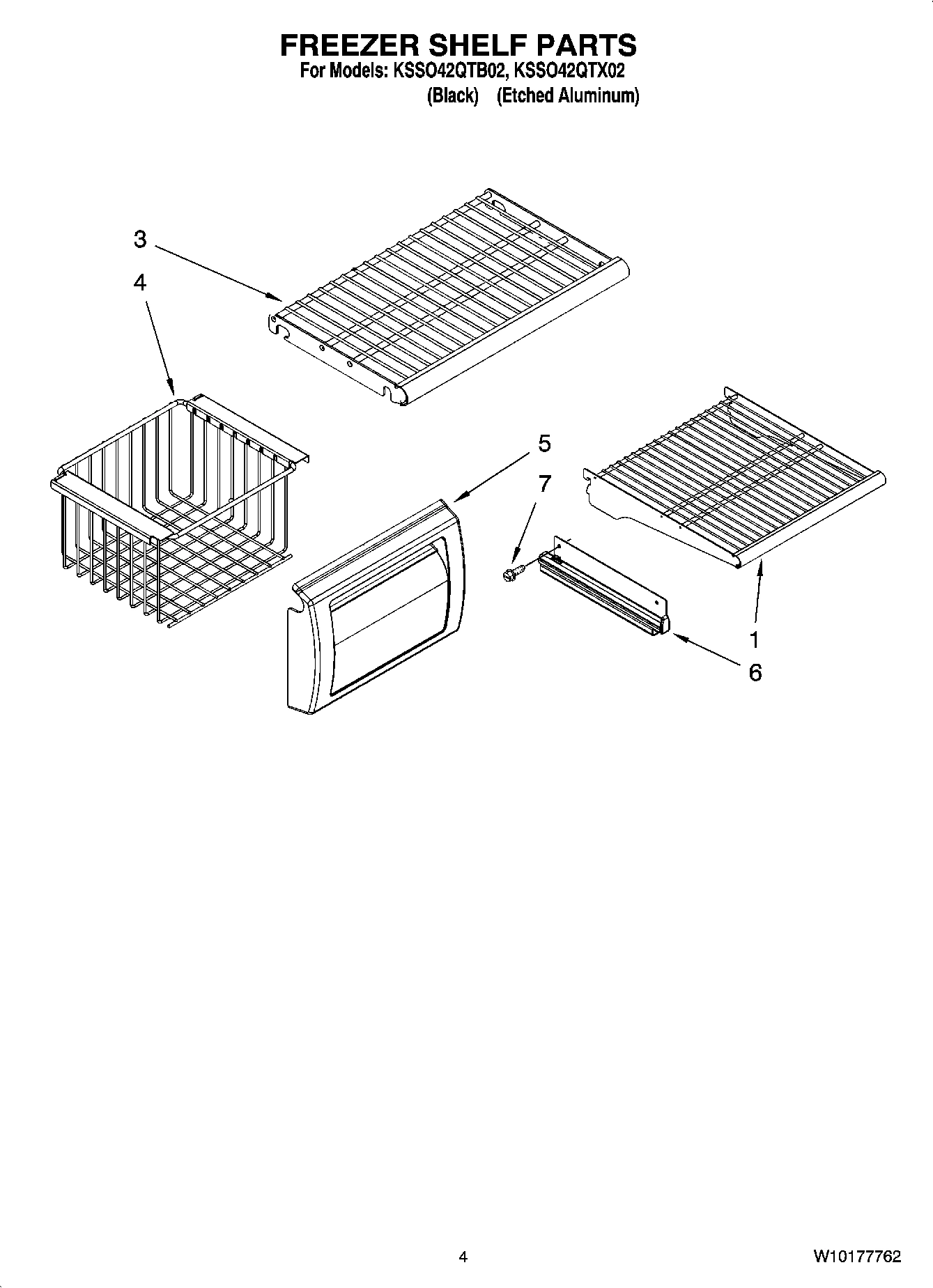 03 - FREEZER SHELF PARTS