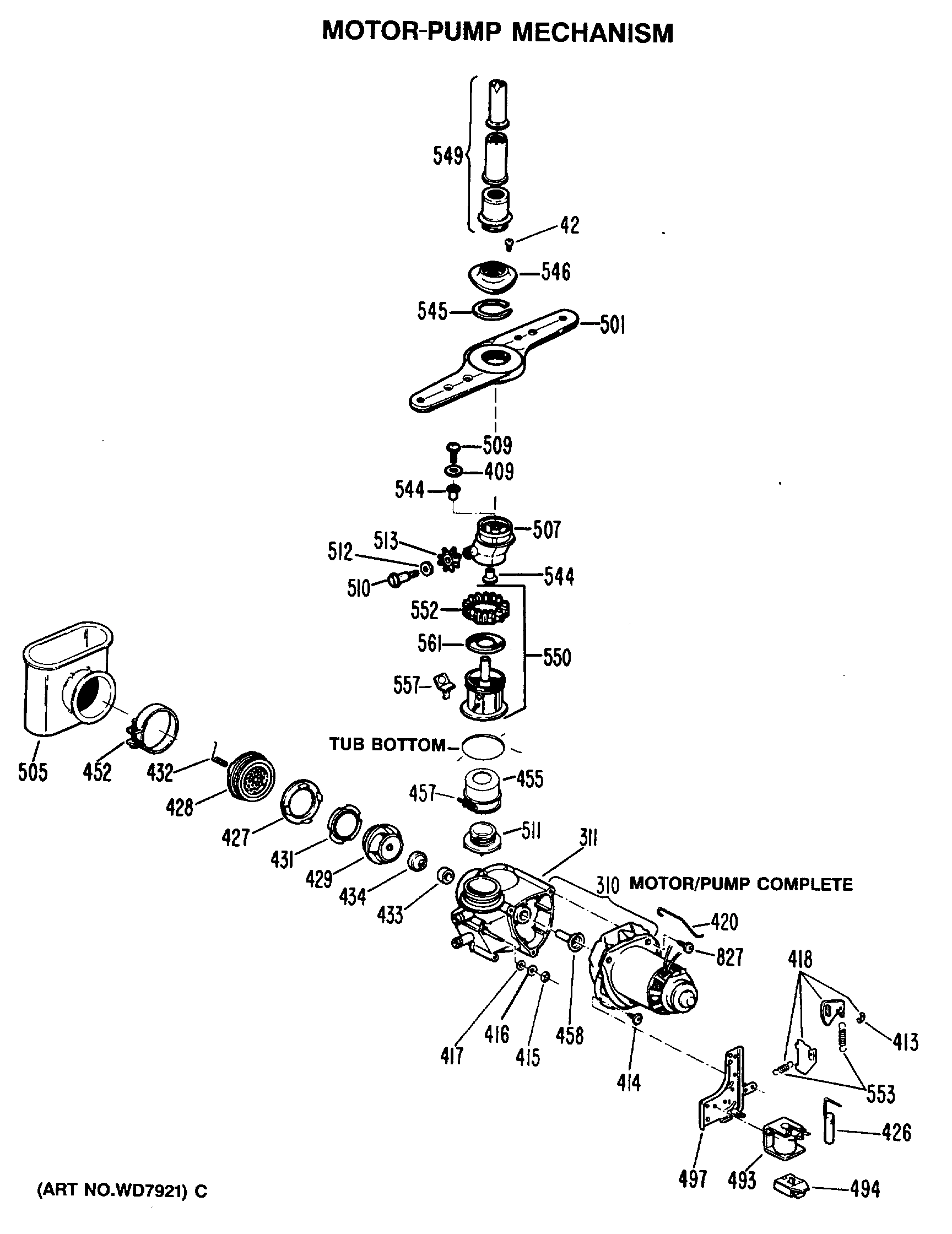MOTOR-PUMP MECHANISM