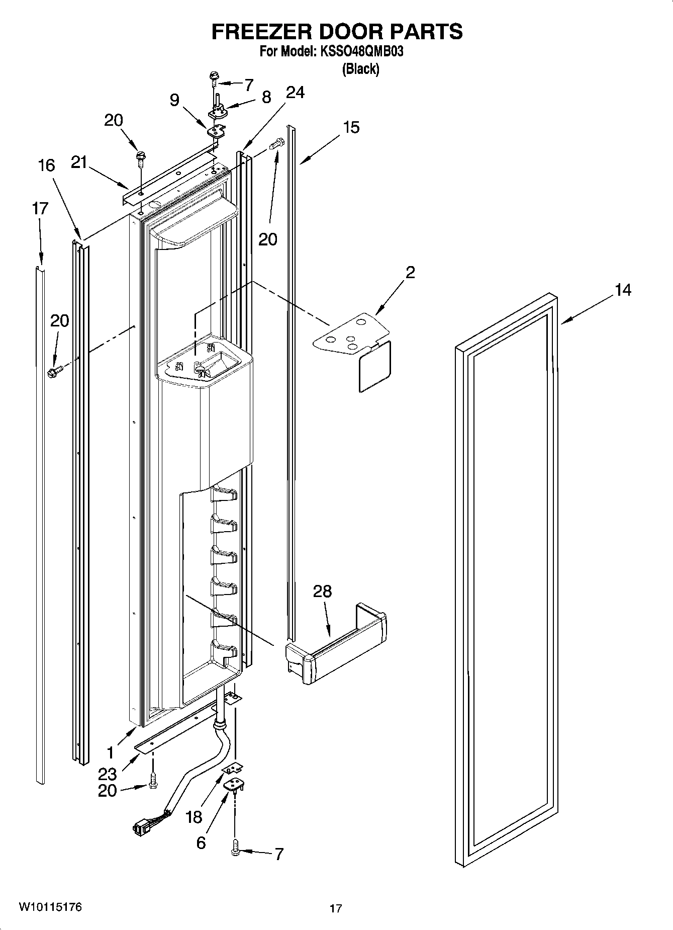 11 - FREEZER DOOR PARTS