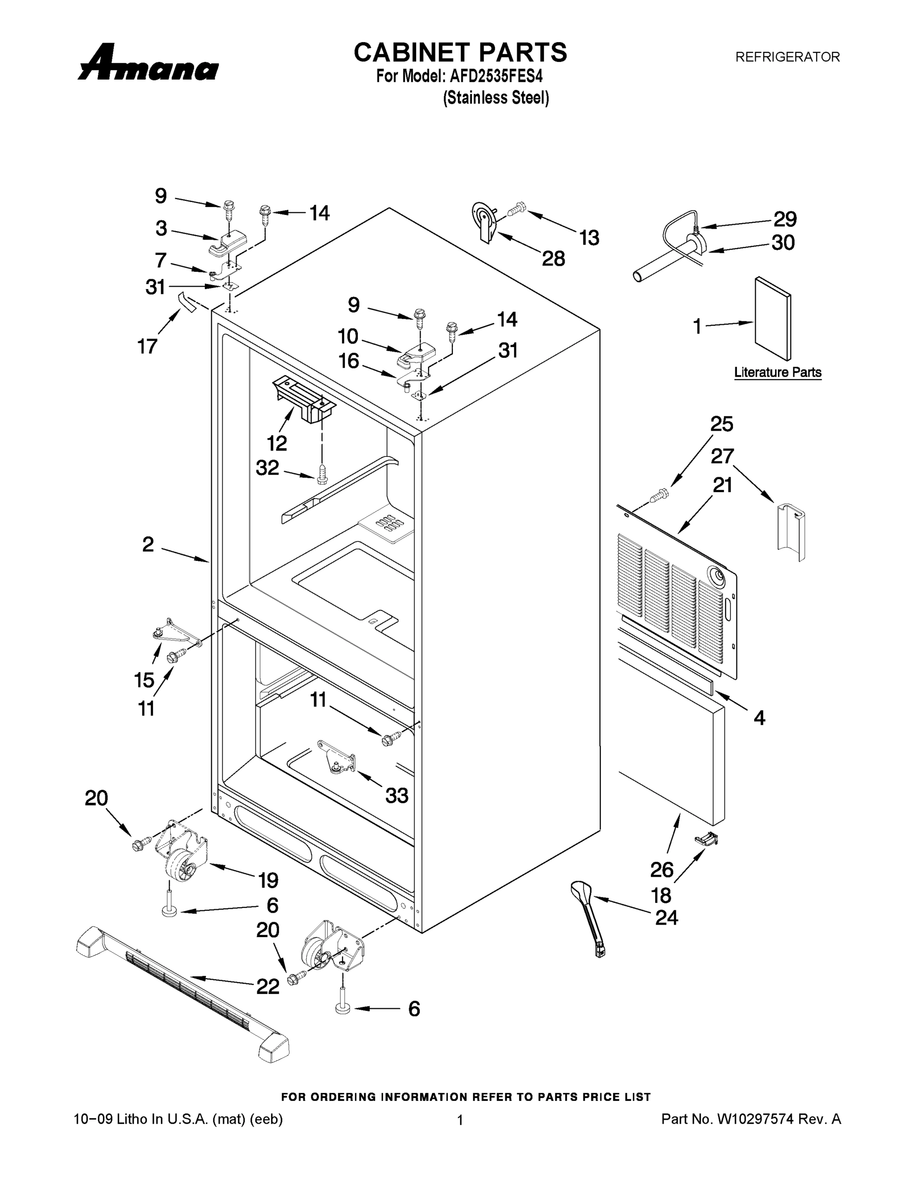 01 - CABINET PARTS