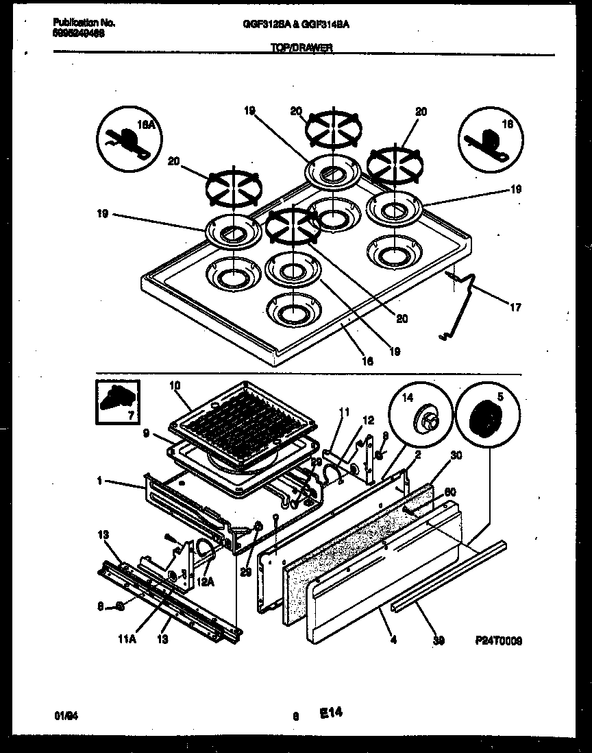05 - COOKTOP AND BROILER DRAWER PARTS