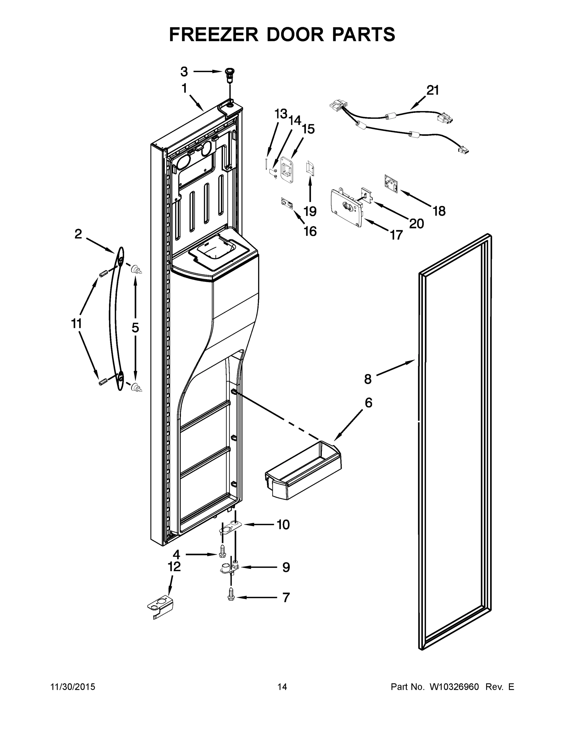 08 - FREEZER DOOR PARTS