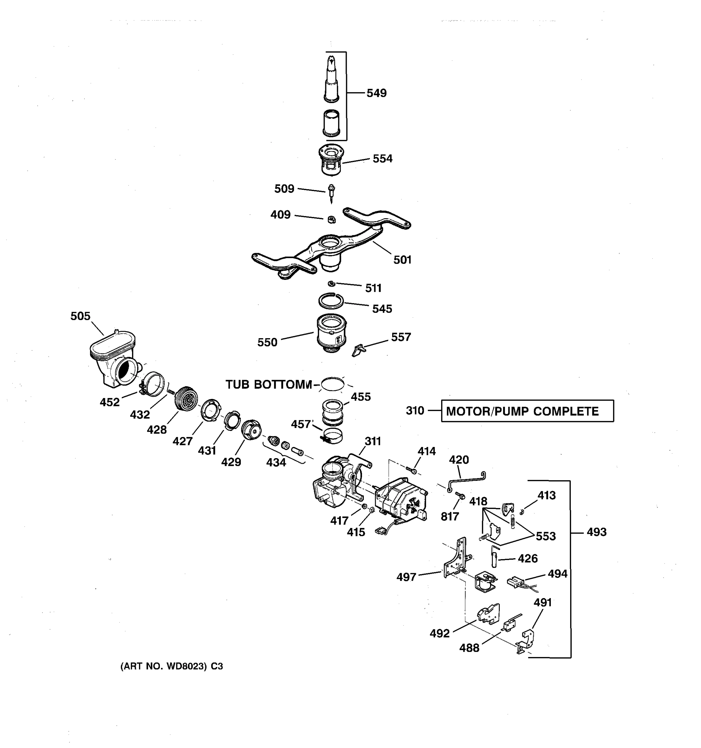 MOTOR-PUMP MECHANISM
