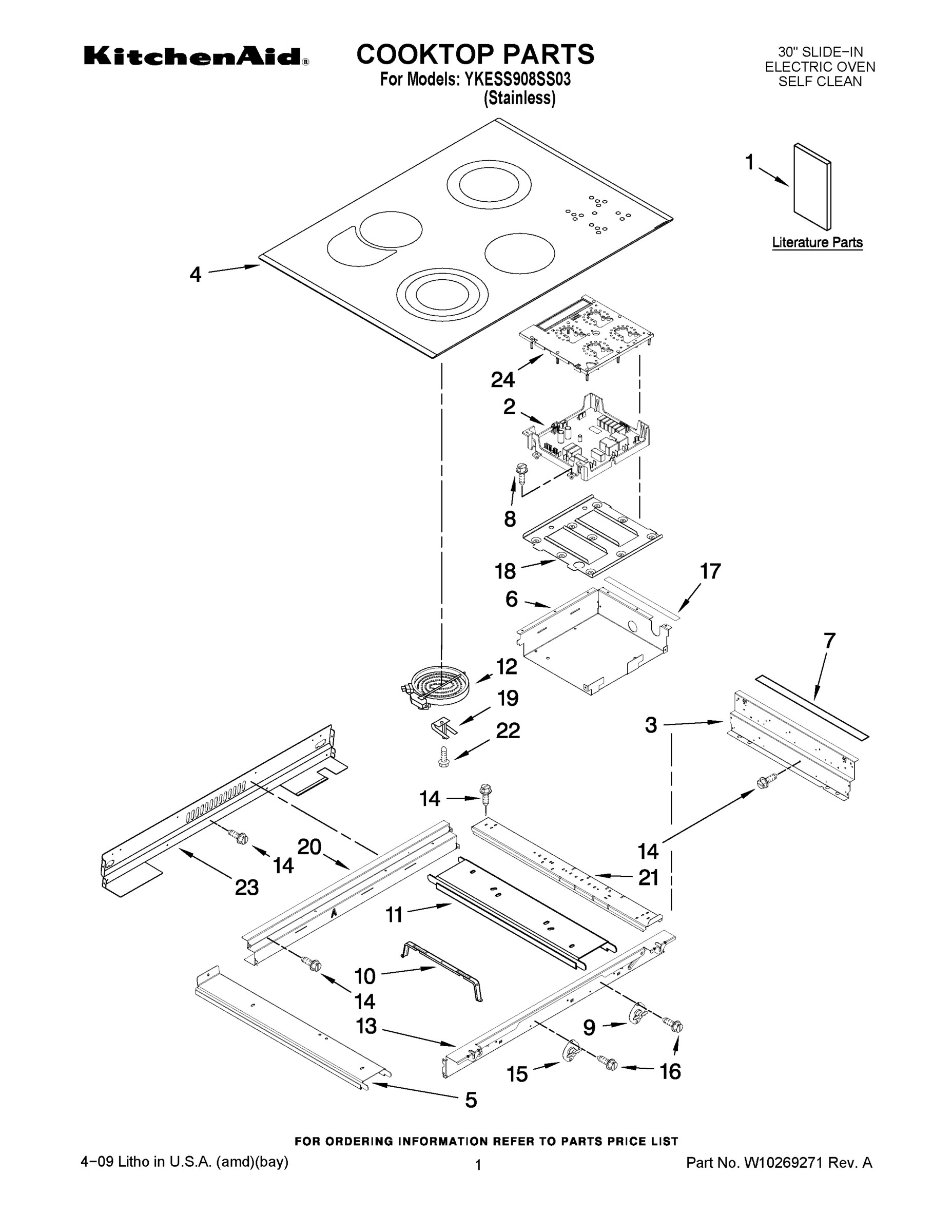 01 - COOKTOP PARTS