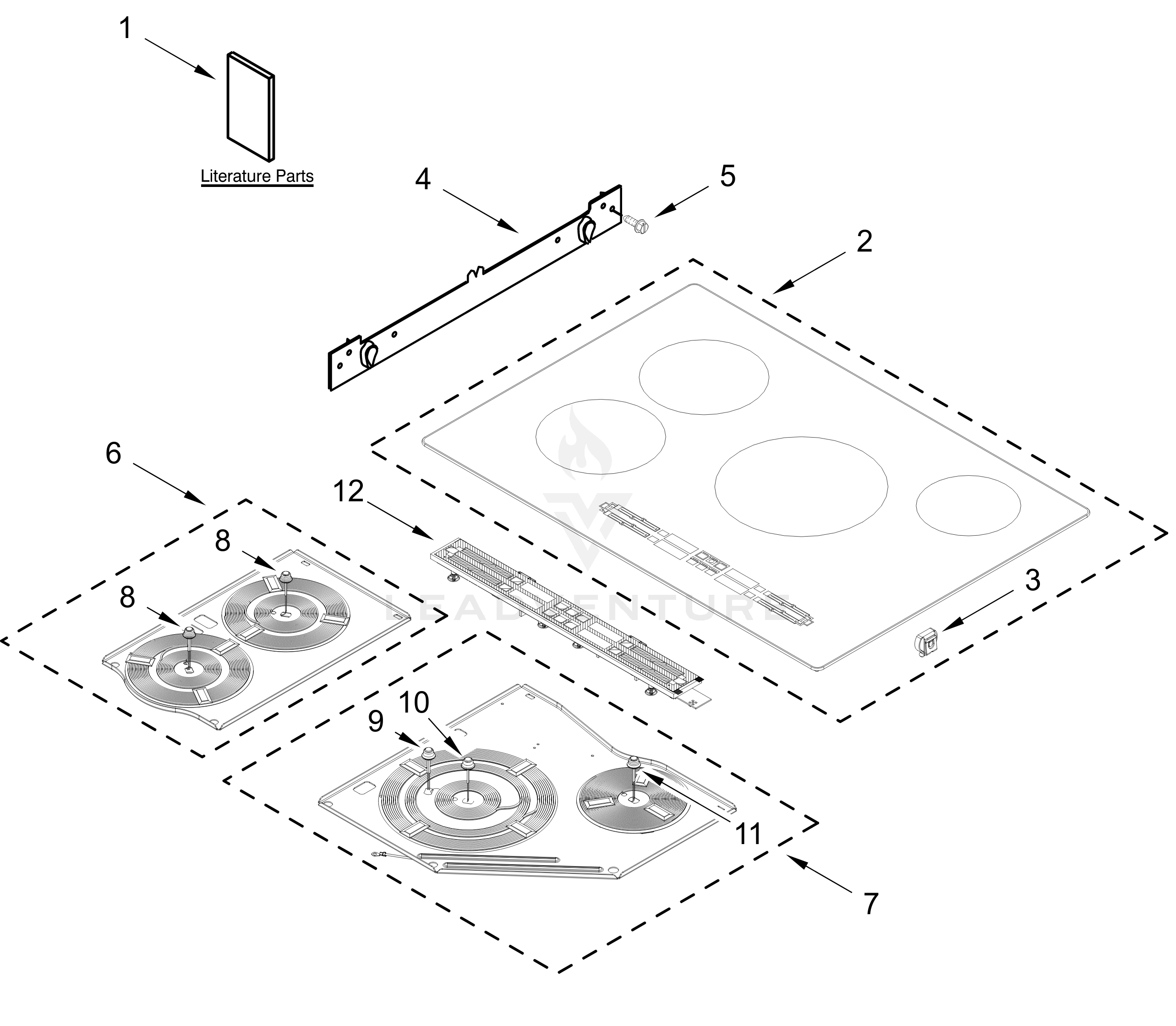 COOKTOP PARTS