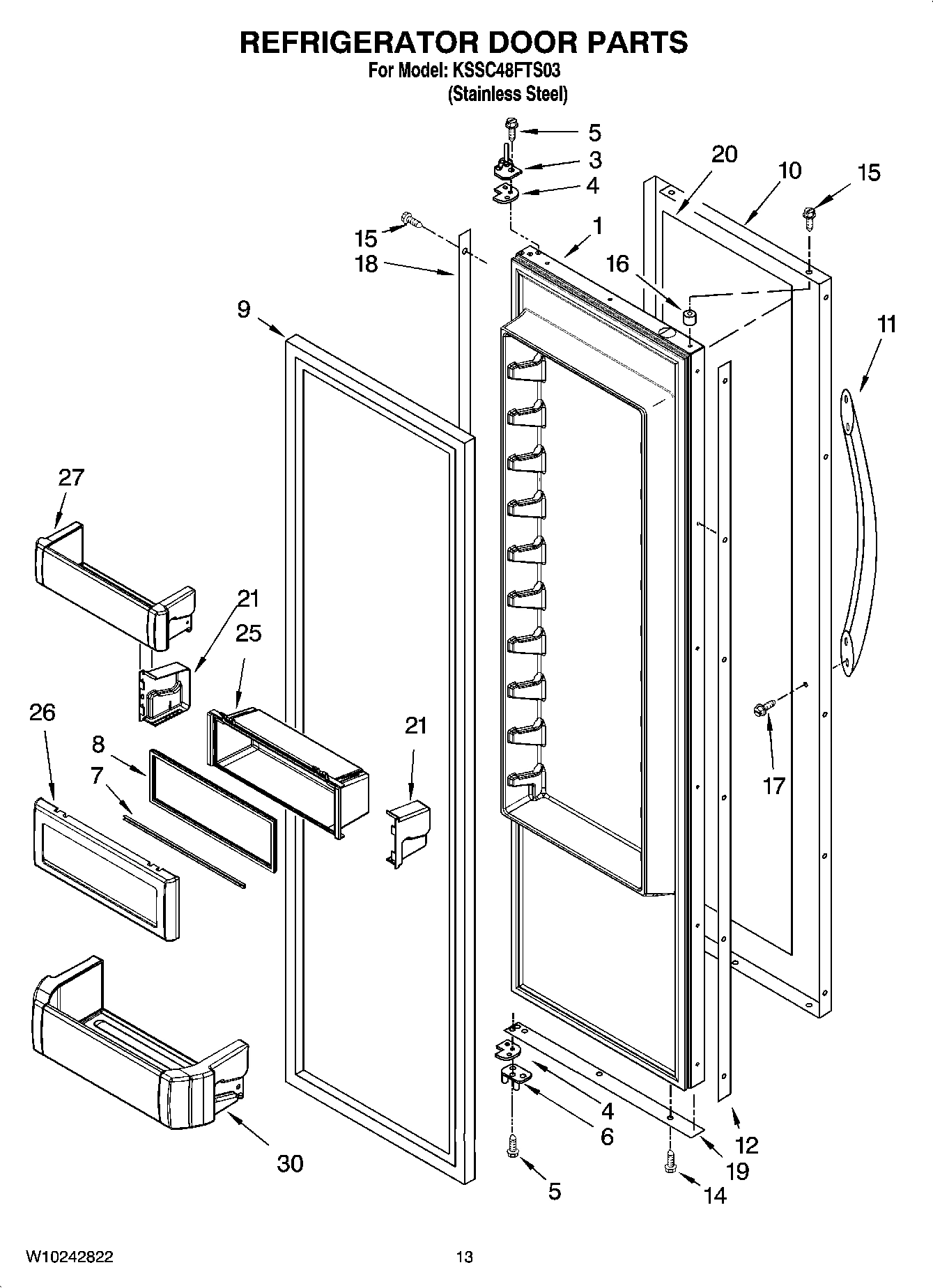 09 - REFRIGERATOR DOOR PARTS