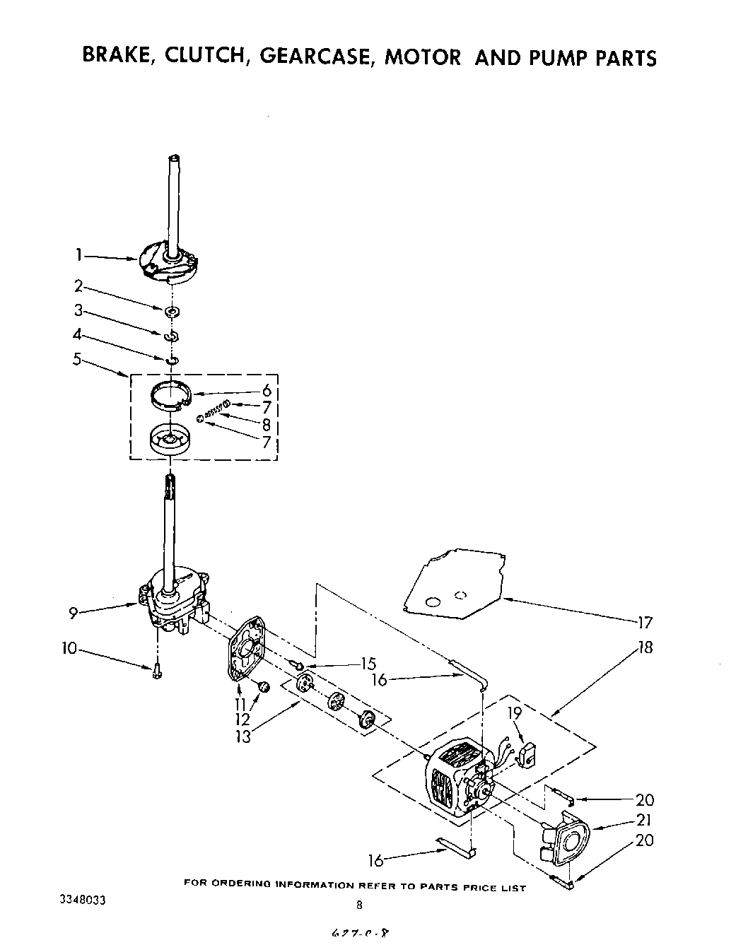 06 - BRAKE, CLUTCH, GEARCASE, MOTOR AND PUMP