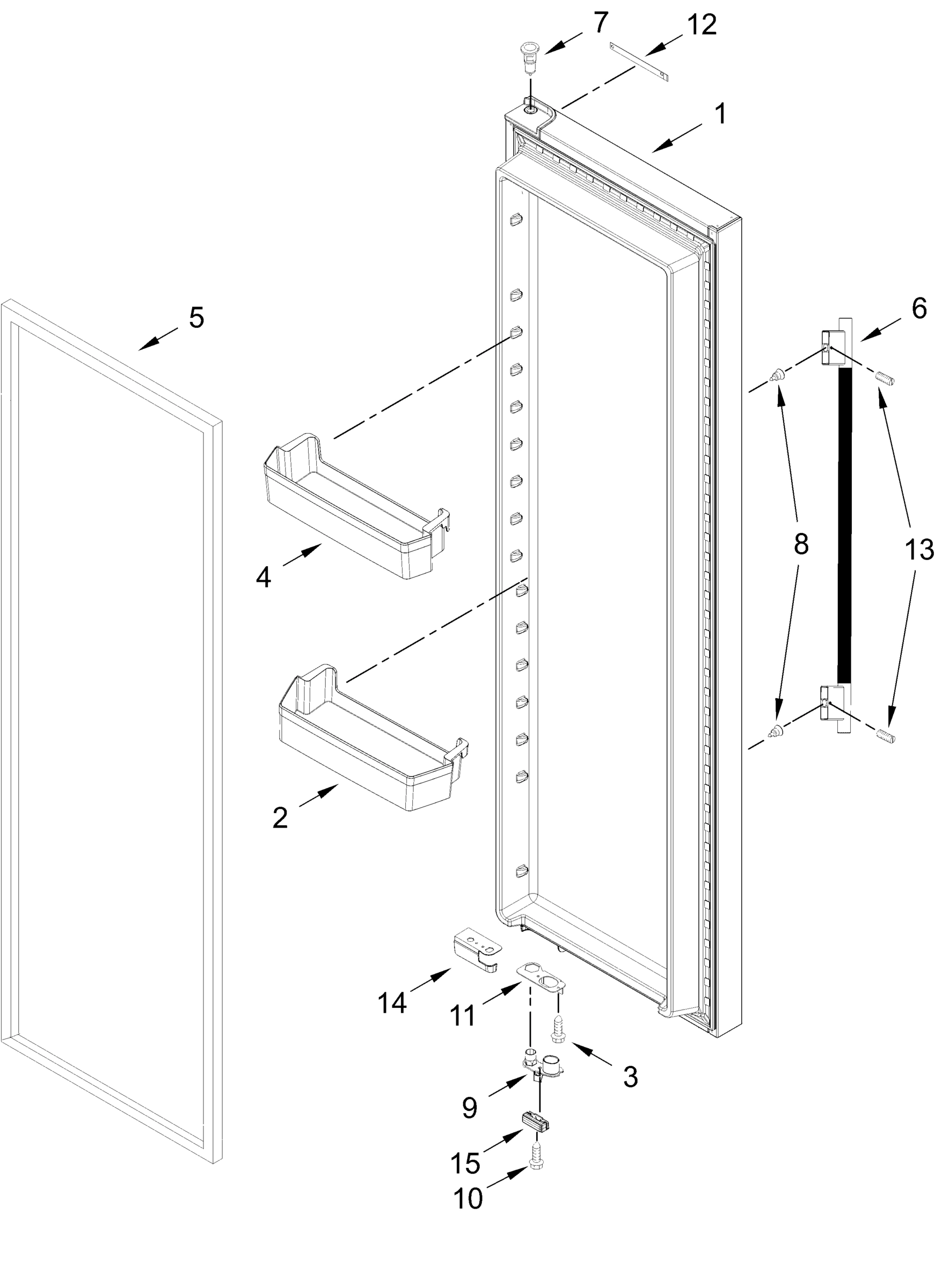 REFRIGERATOR DOOR PARTS