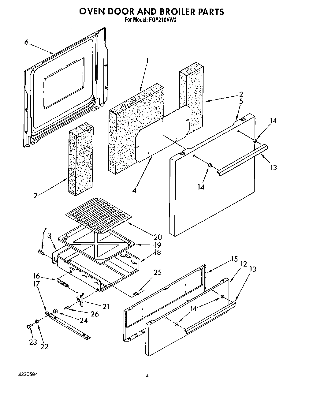 03 - OVEN DOOR AND BROILER