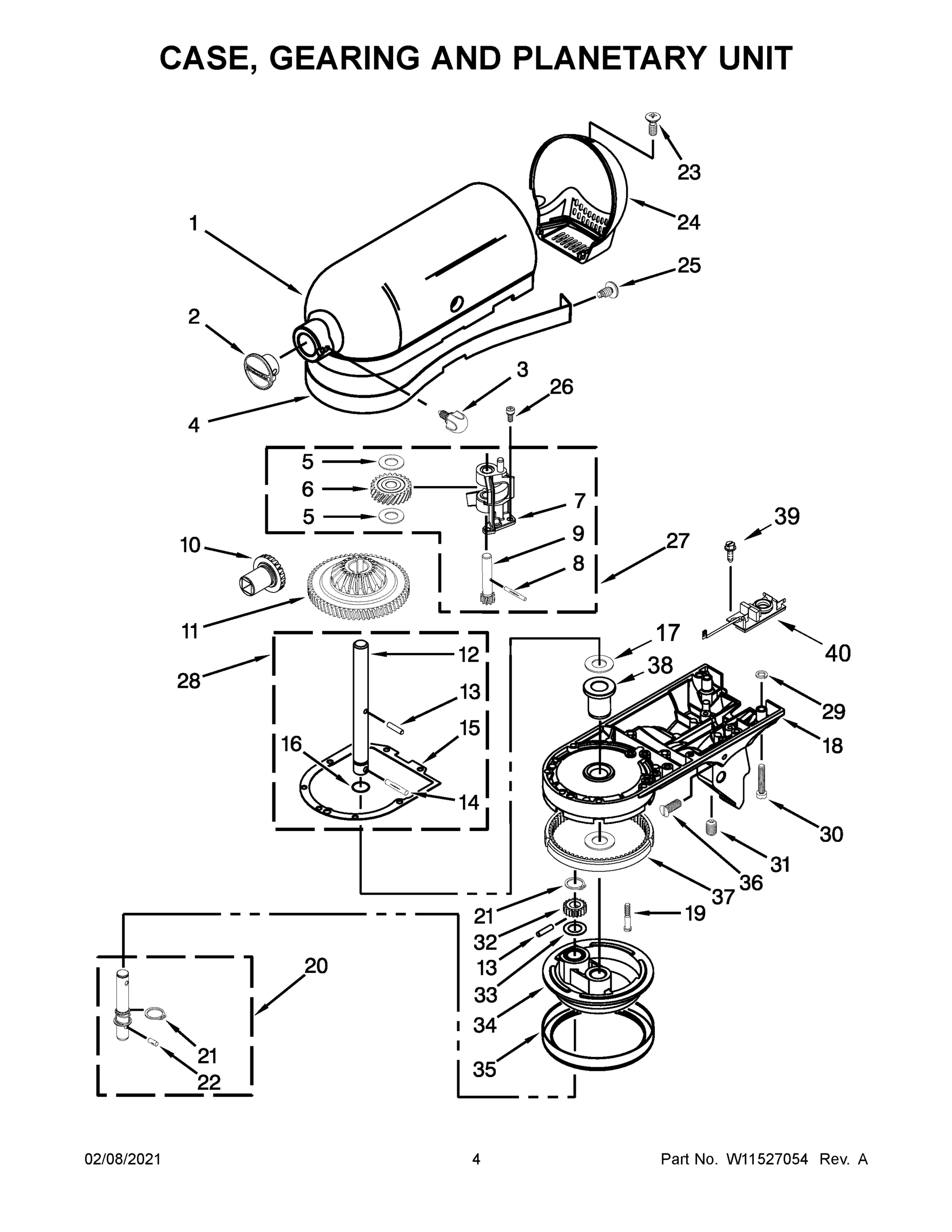 03 - CASE, GEARING AND PLANETARY UNIT