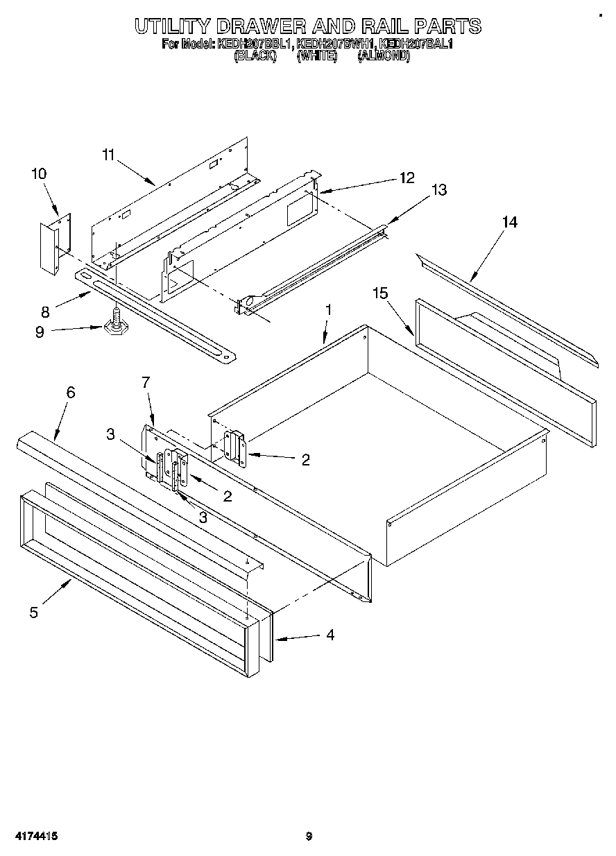 07 - UTILITY DRAWER AND RAIL