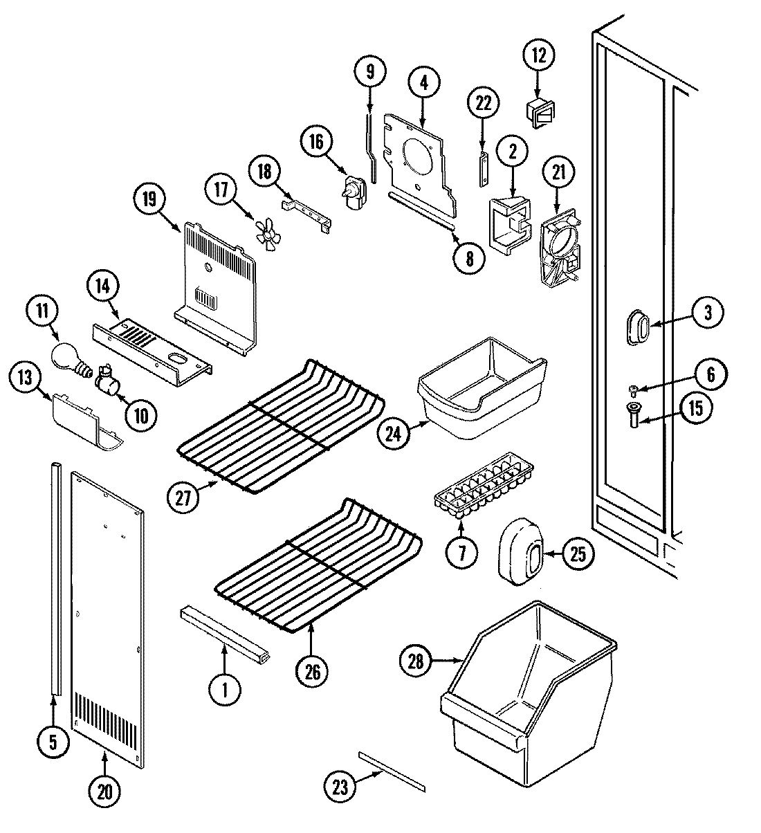 01 - FREEZER COMPARTMENT