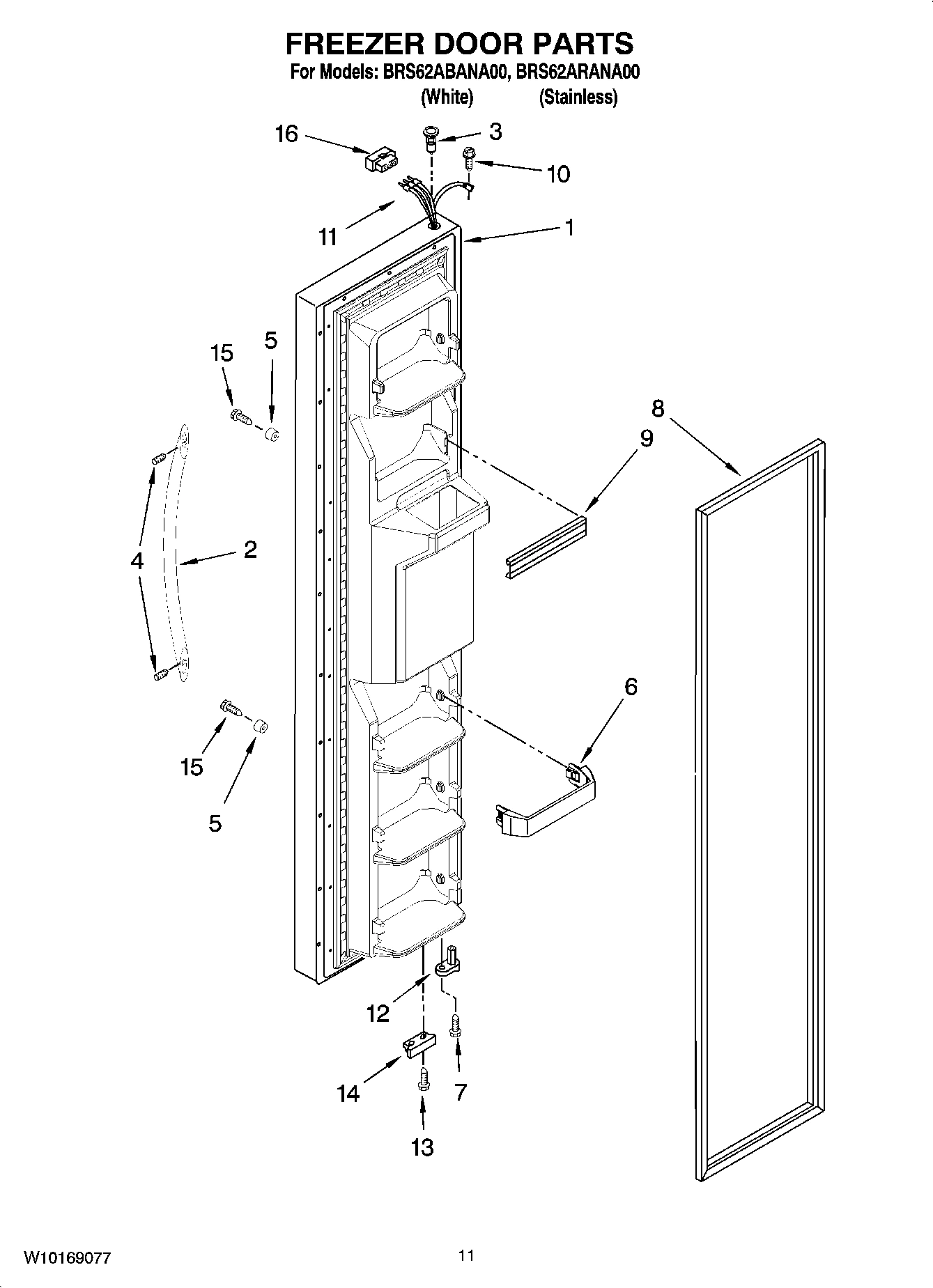 07 - FREEZER DOOR PARTS