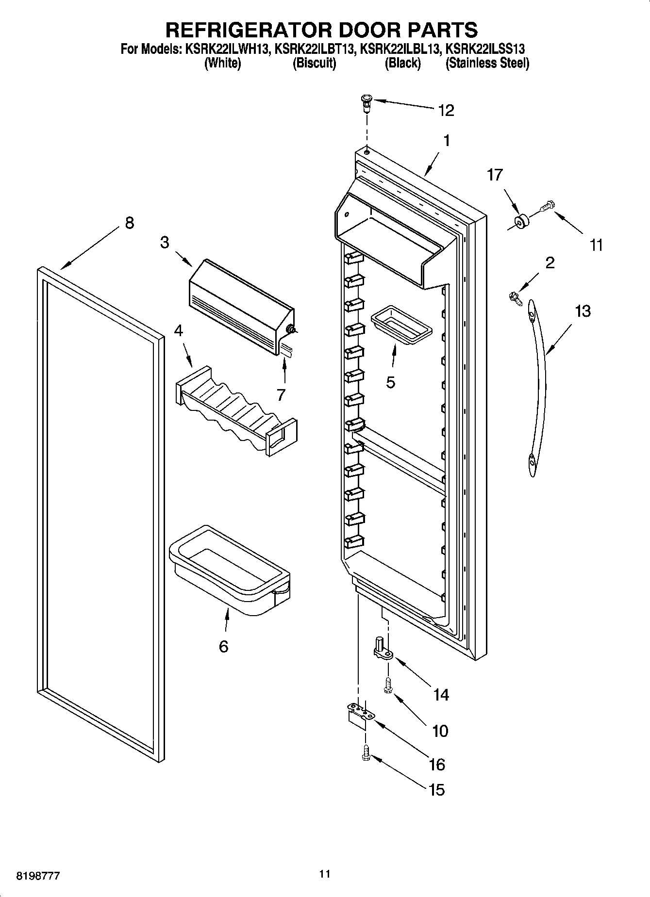 07 - REFRIGERATOR DOOR PARTS