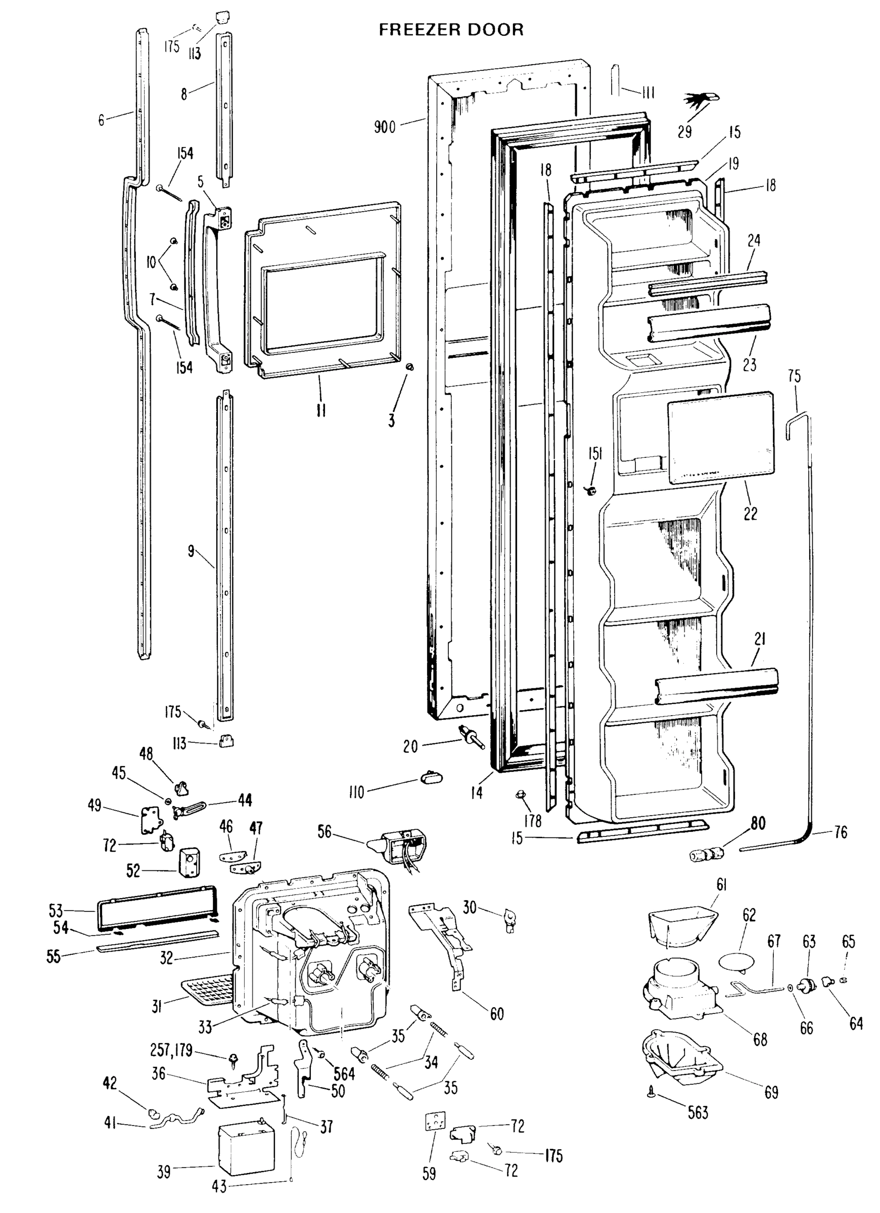 FREEZER DOOR