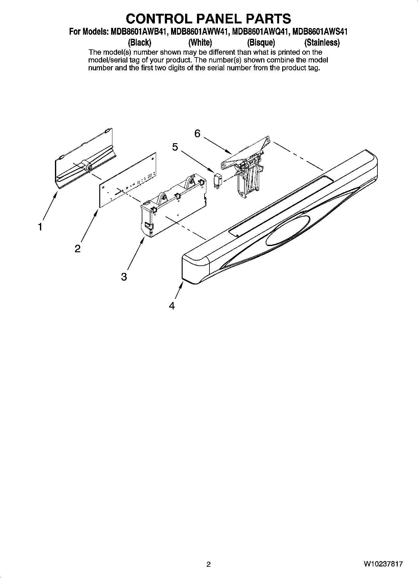 02 - CONTROL PANEL PARTS