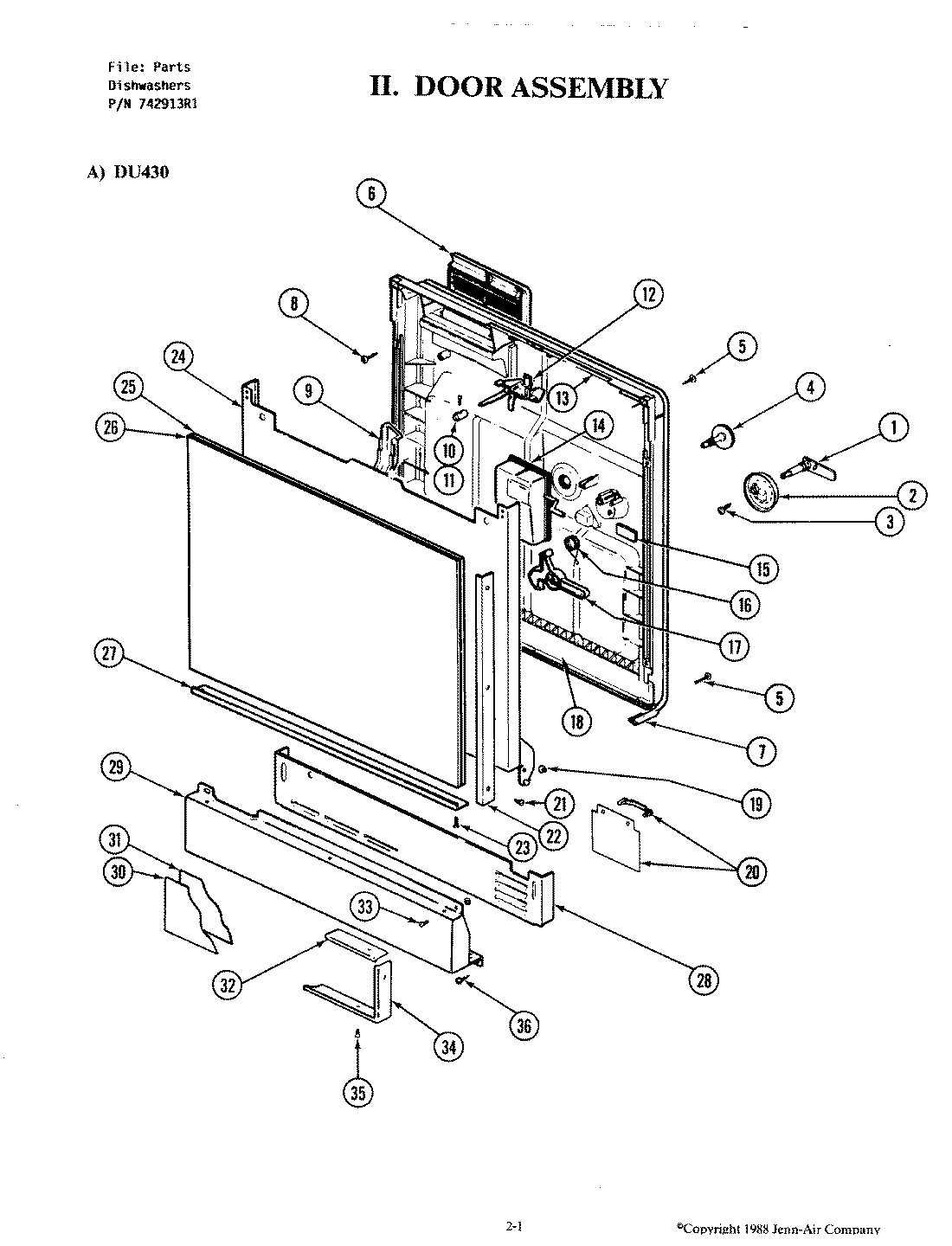 02 - DOOR ASSEMBLY
