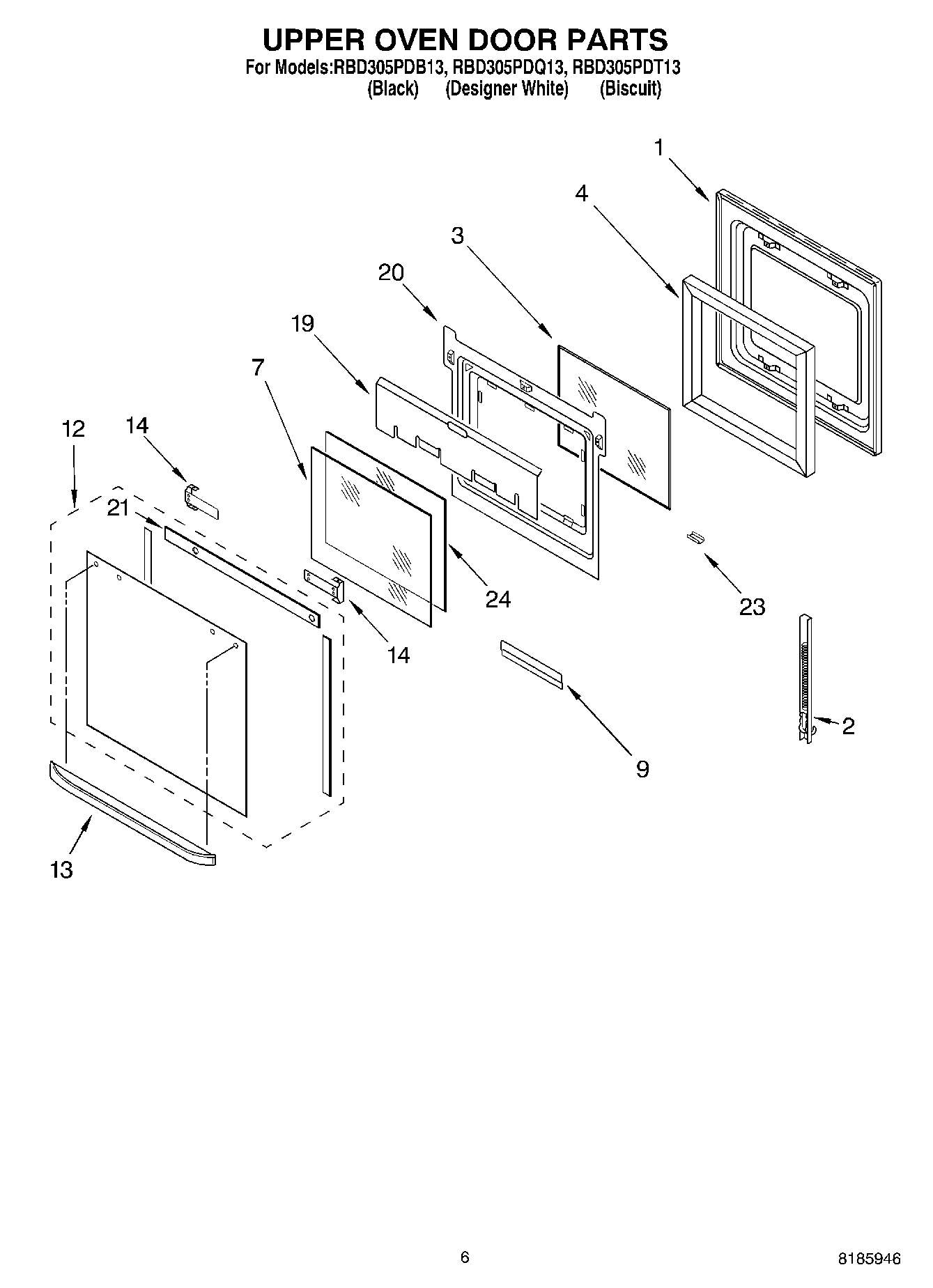 04 - UPPER OVEN DOOR