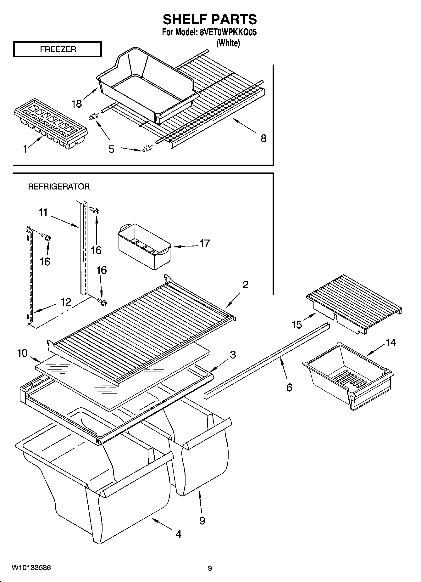 05 - SHELF PARTS, OPTIONAL PARTS