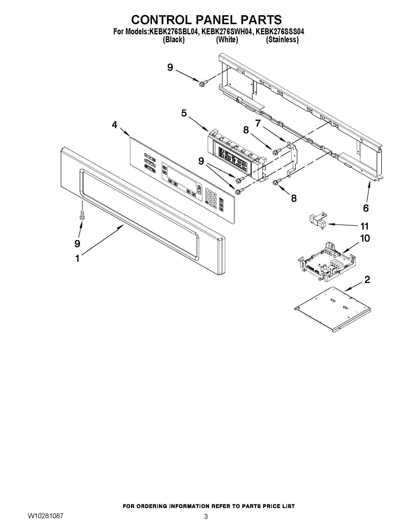 02 - CONTROL PANEL PARTS