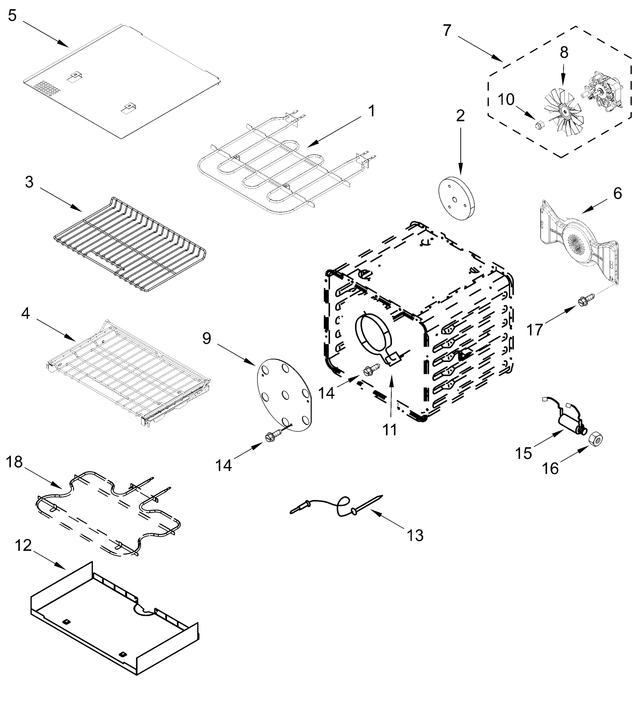 INTERNAL OVEN PARTS (30 in)