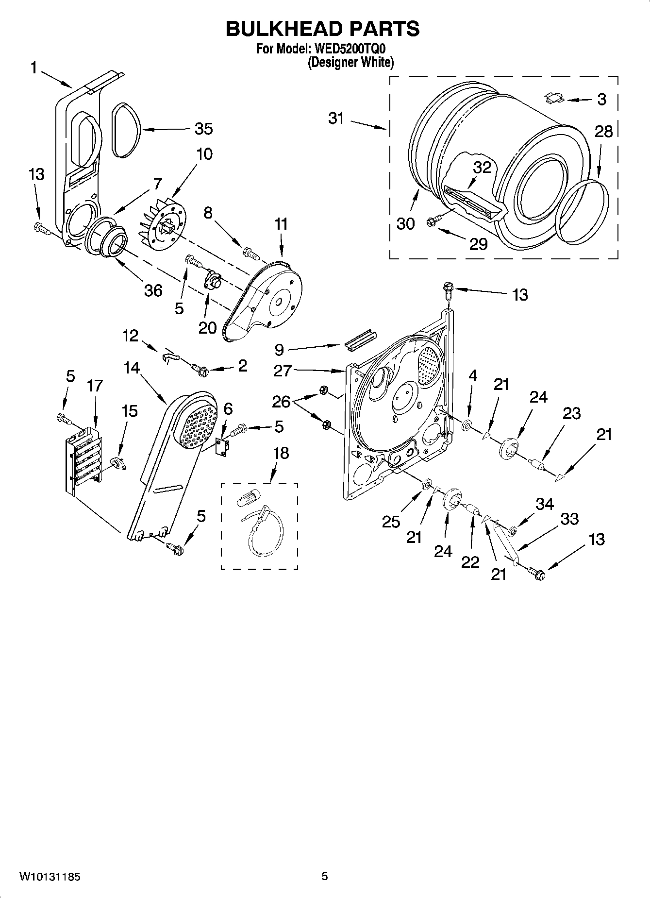 03 - BULKHEAD PARTS, OPTIONAL PARTS (NOT INCLUDED)