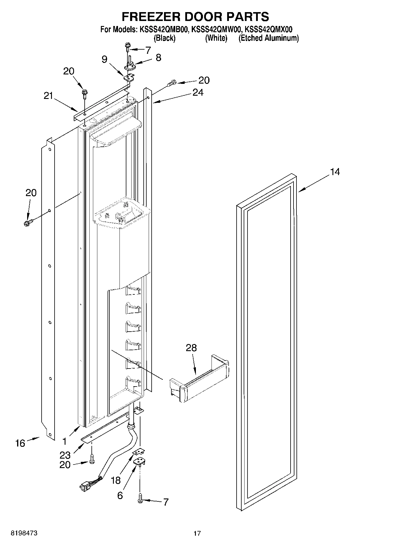 11 - FREEZER DOOR PARTS