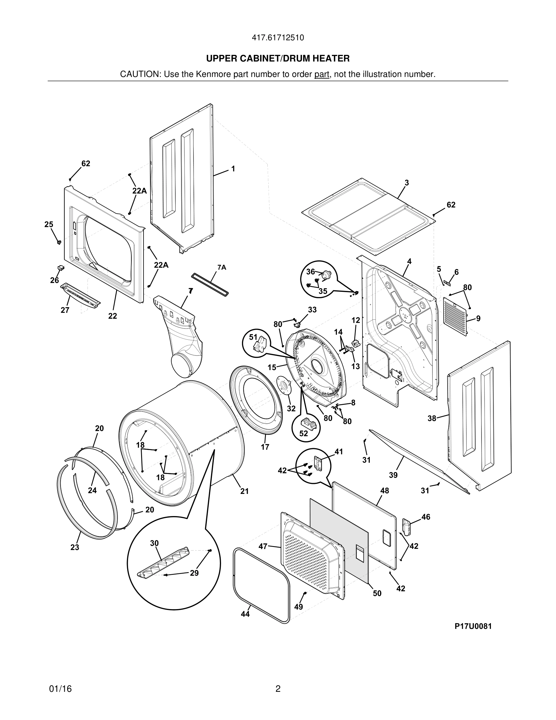 03 - UPPER CABINET/DRUM HEATER