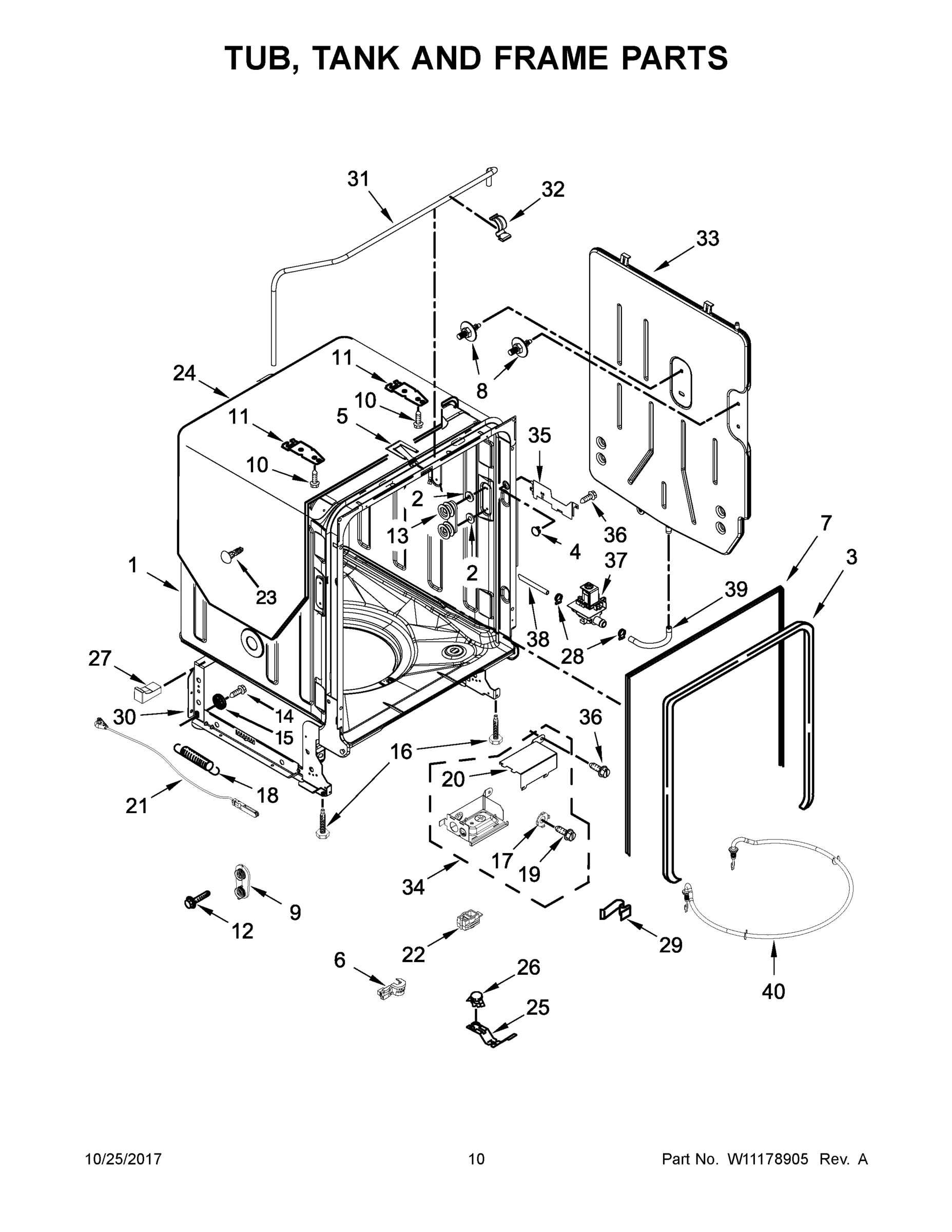 06 - TUB, TANK AND FRAME PARTS