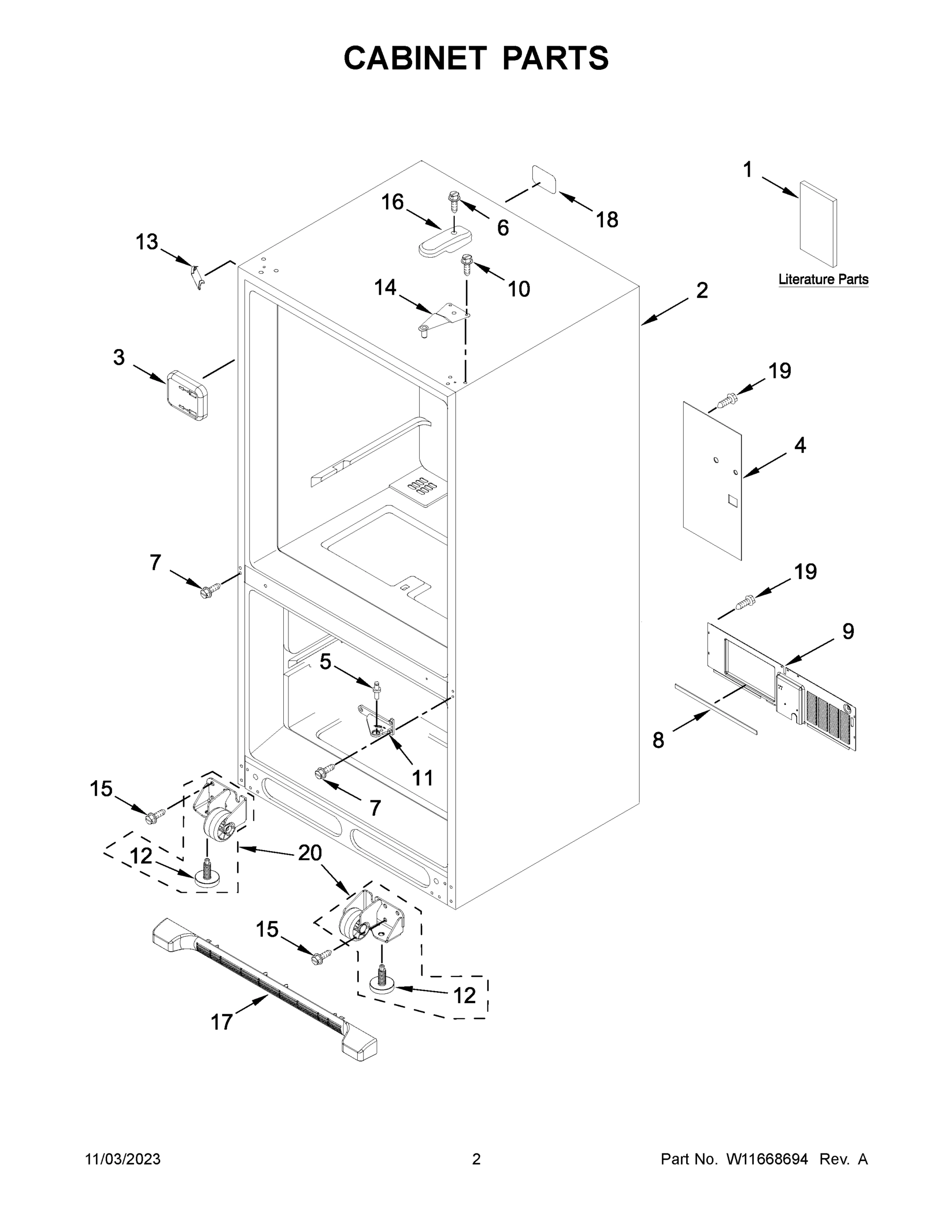 02 - CABINET PARTS