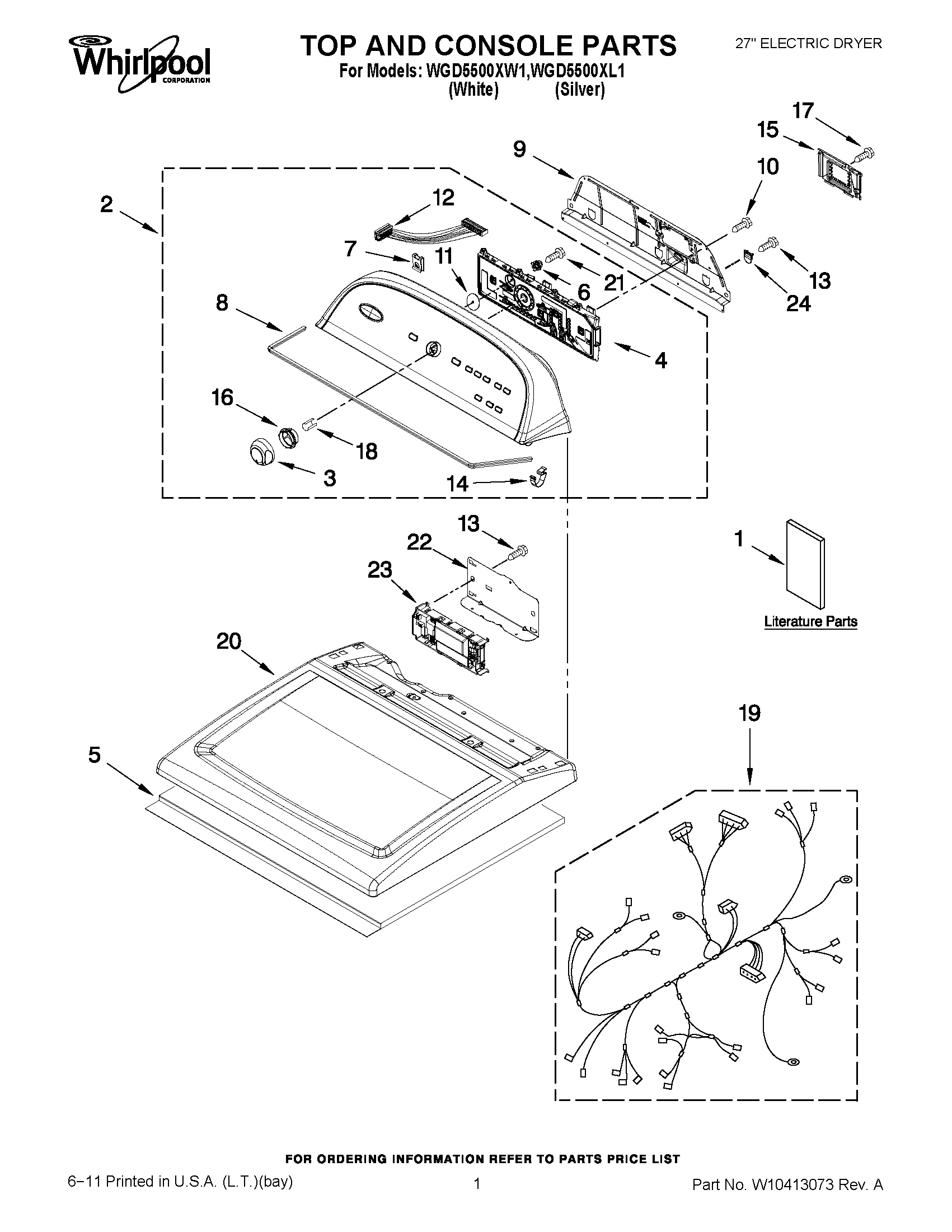 01 - TOP AND CONSOLE PARTS