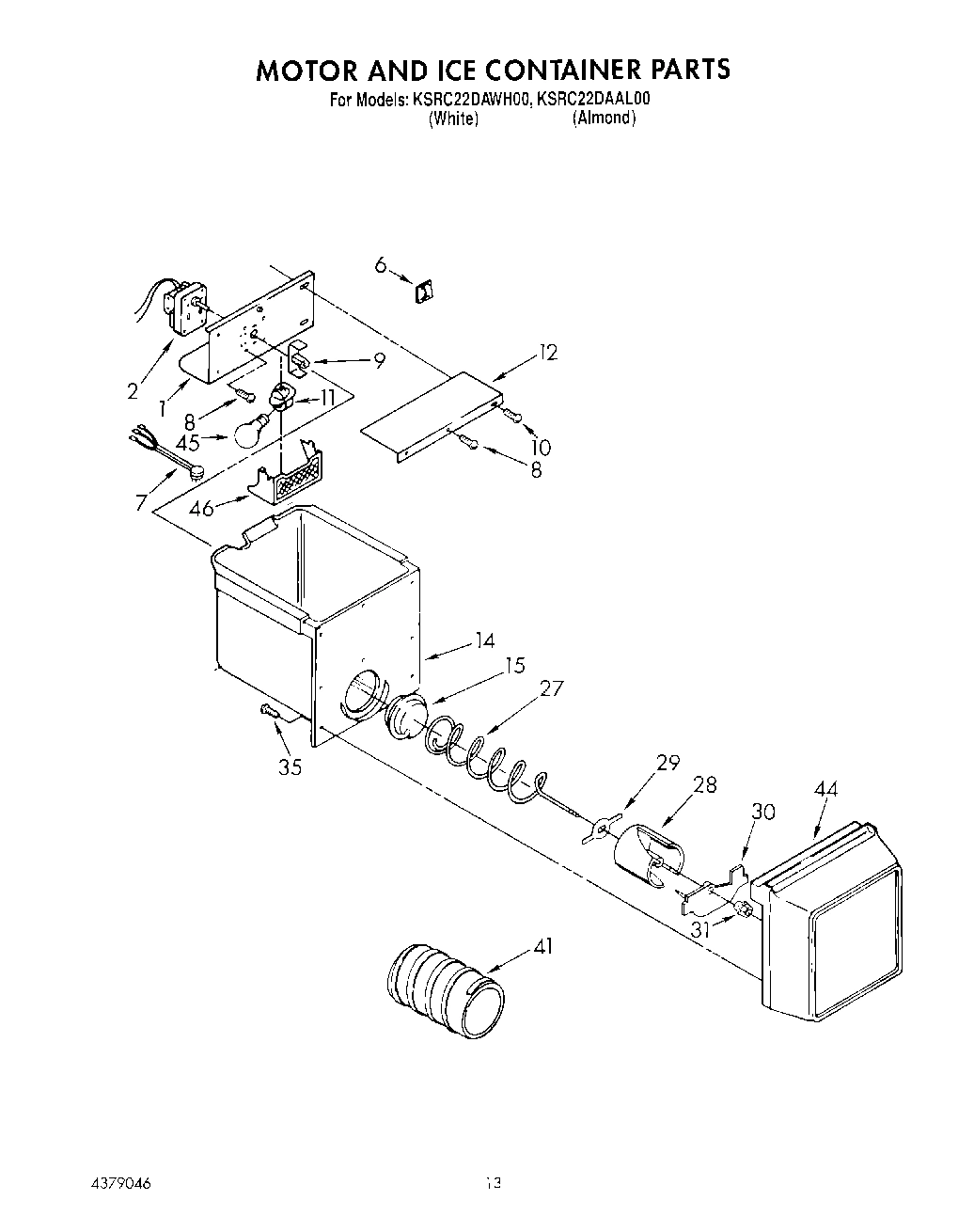 08 - MOTOR AND ICE CONTAINER